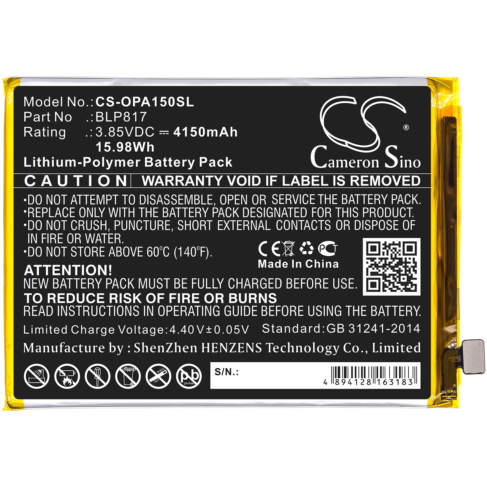 Batteri for SmartPhone, Mobil for OPPO A15, A15 2020, CPH2185 og andre.