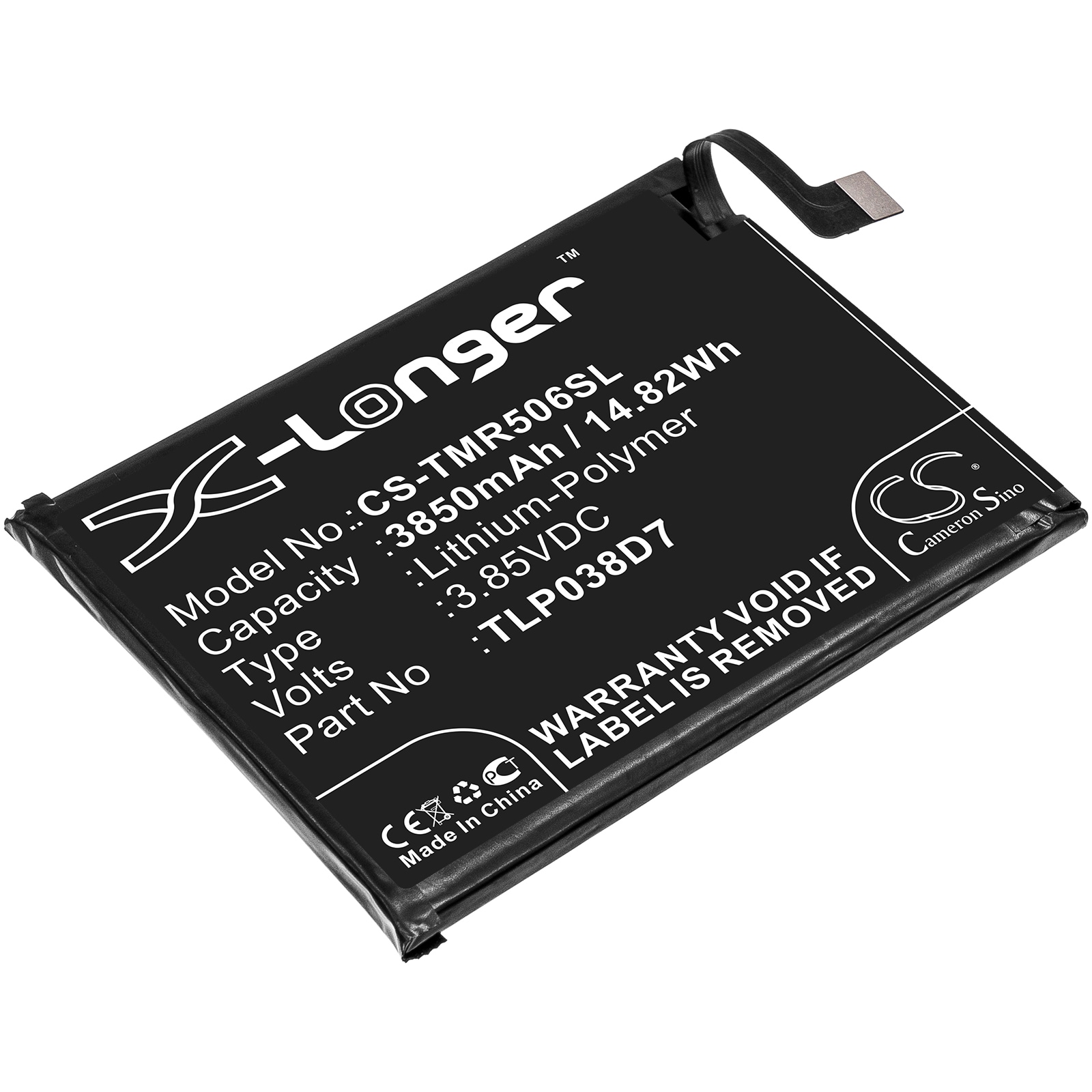 Batteri for smarttelefon, mobil for T-Mobile Revvl 4 Plus, 5062W, 5062Z
