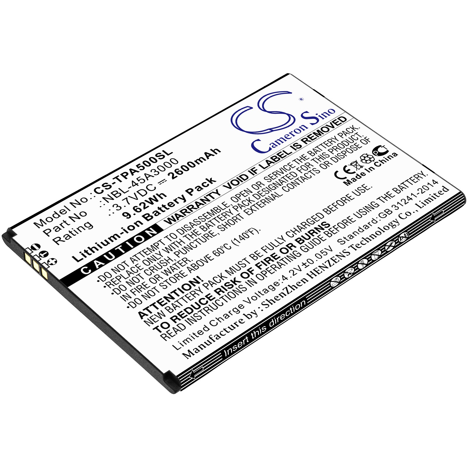 Batteri for SmartPhone, Mobil for TP-Link Neffos A5, TP7032A