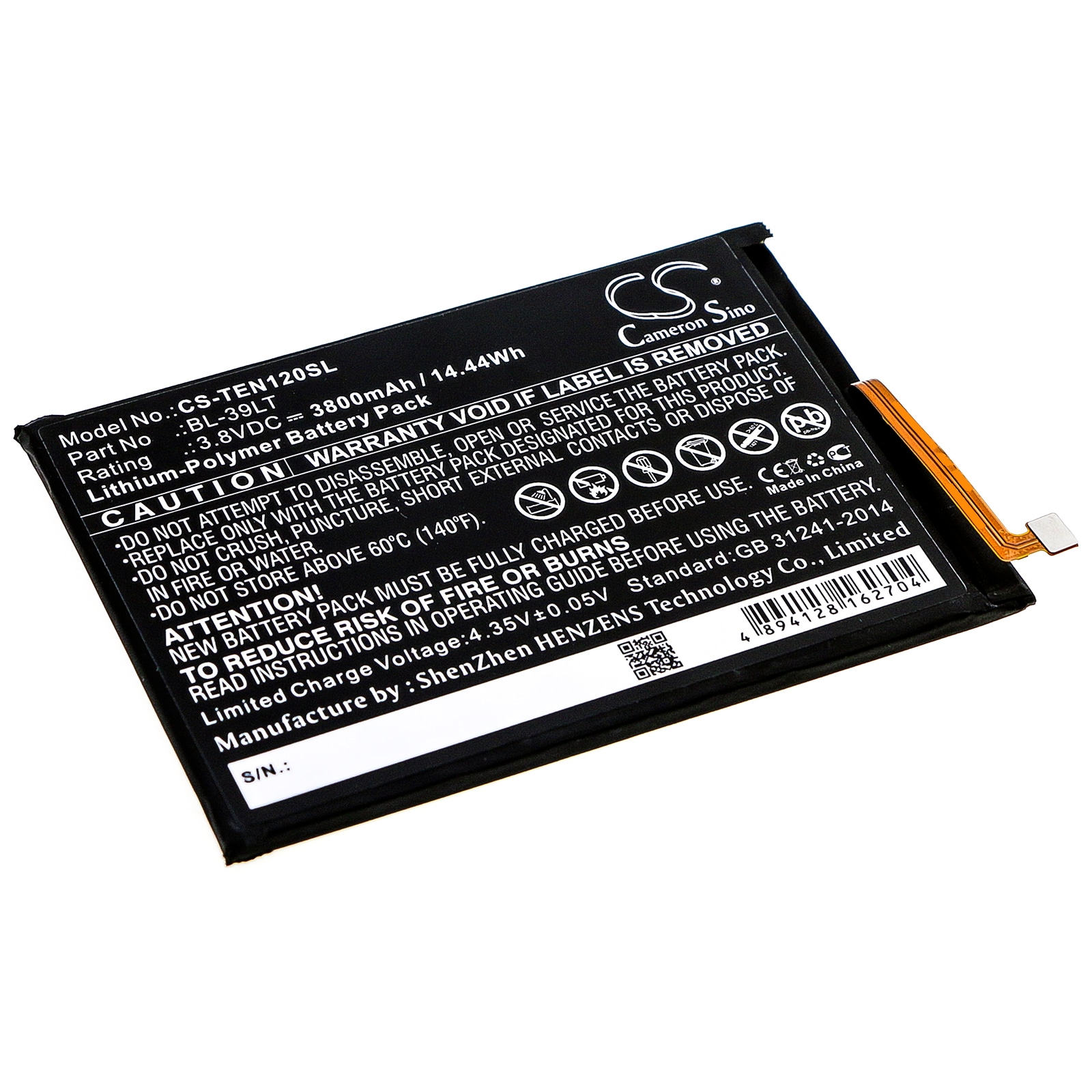 Batteri for smarttelefon, mobil for Tecno Camon 12, Camon 15