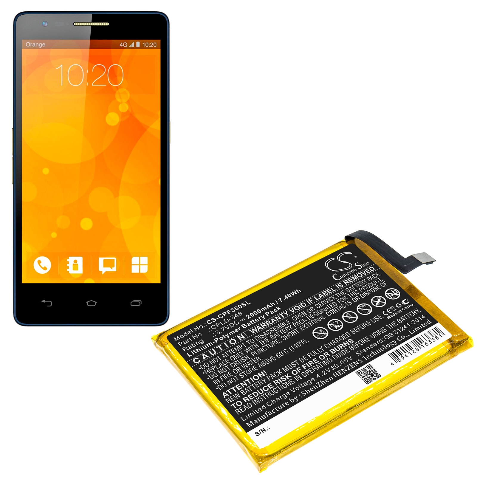 Batteri for SmartPhone, Mobil for Coolpad 3602U