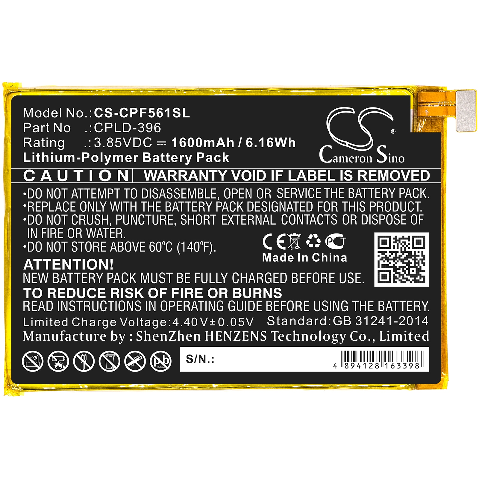 Batteri for SmartPhone, Mobil for Coolpad Torino S, E561