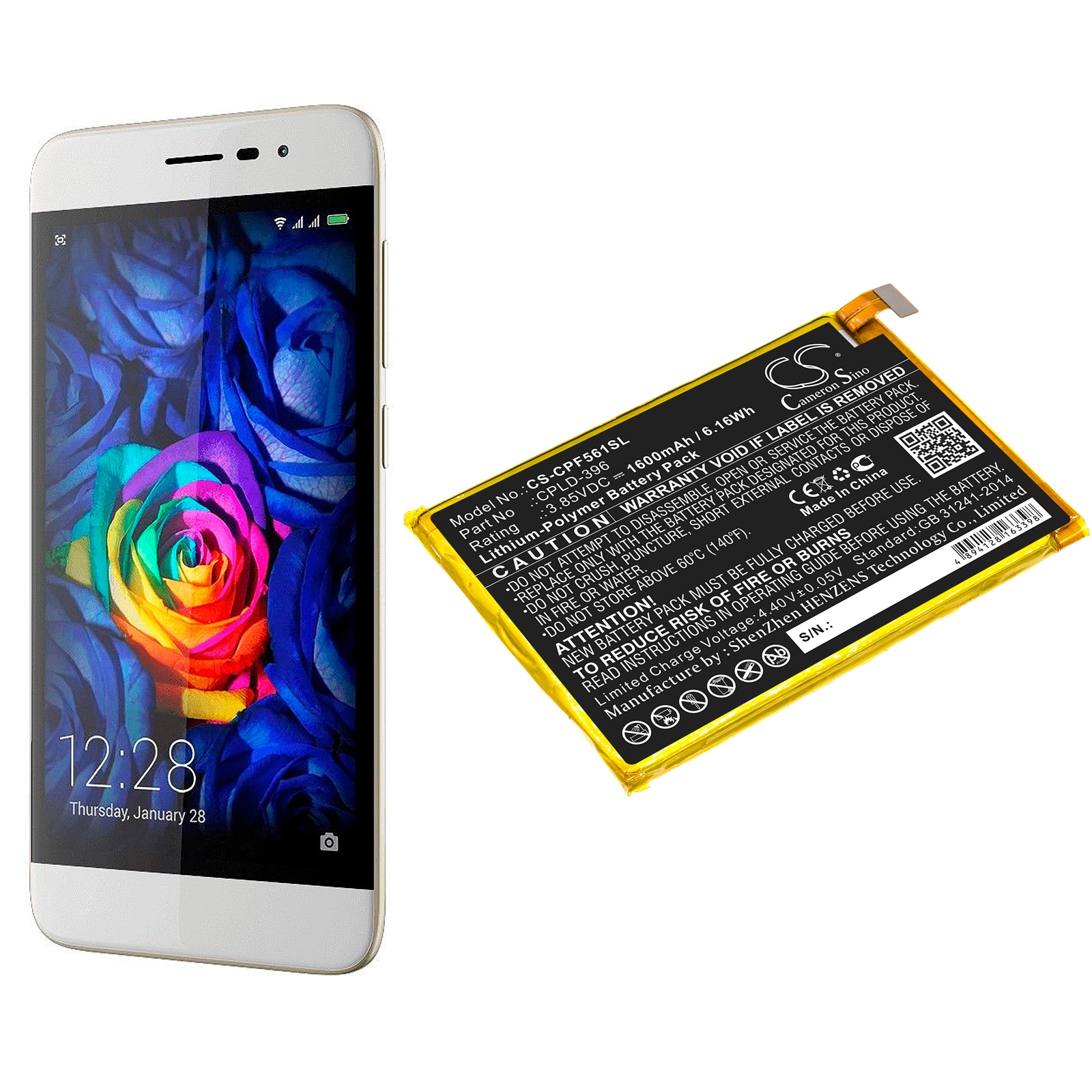 Batteri for SmartPhone, Mobil for Coolpad Torino S, E561