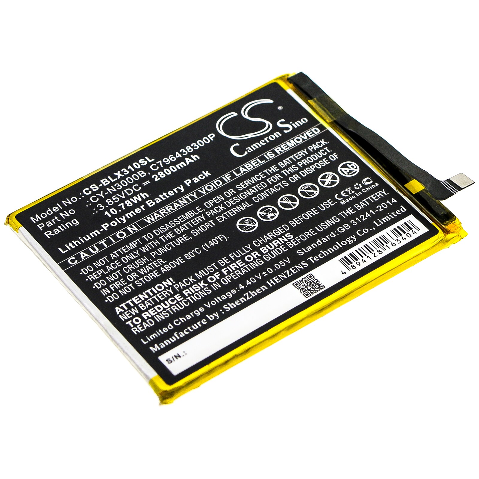Batteri for SmartPhone, Mobil for BLU Vivo XI+, Vivo XI Plus, V0310WW