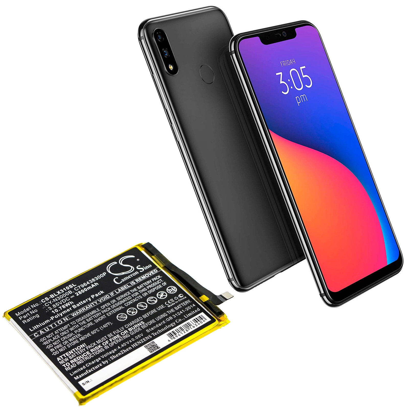 Batteri for SmartPhone, Mobil for BLU Vivo XI+, Vivo XI Plus, V0310WW
