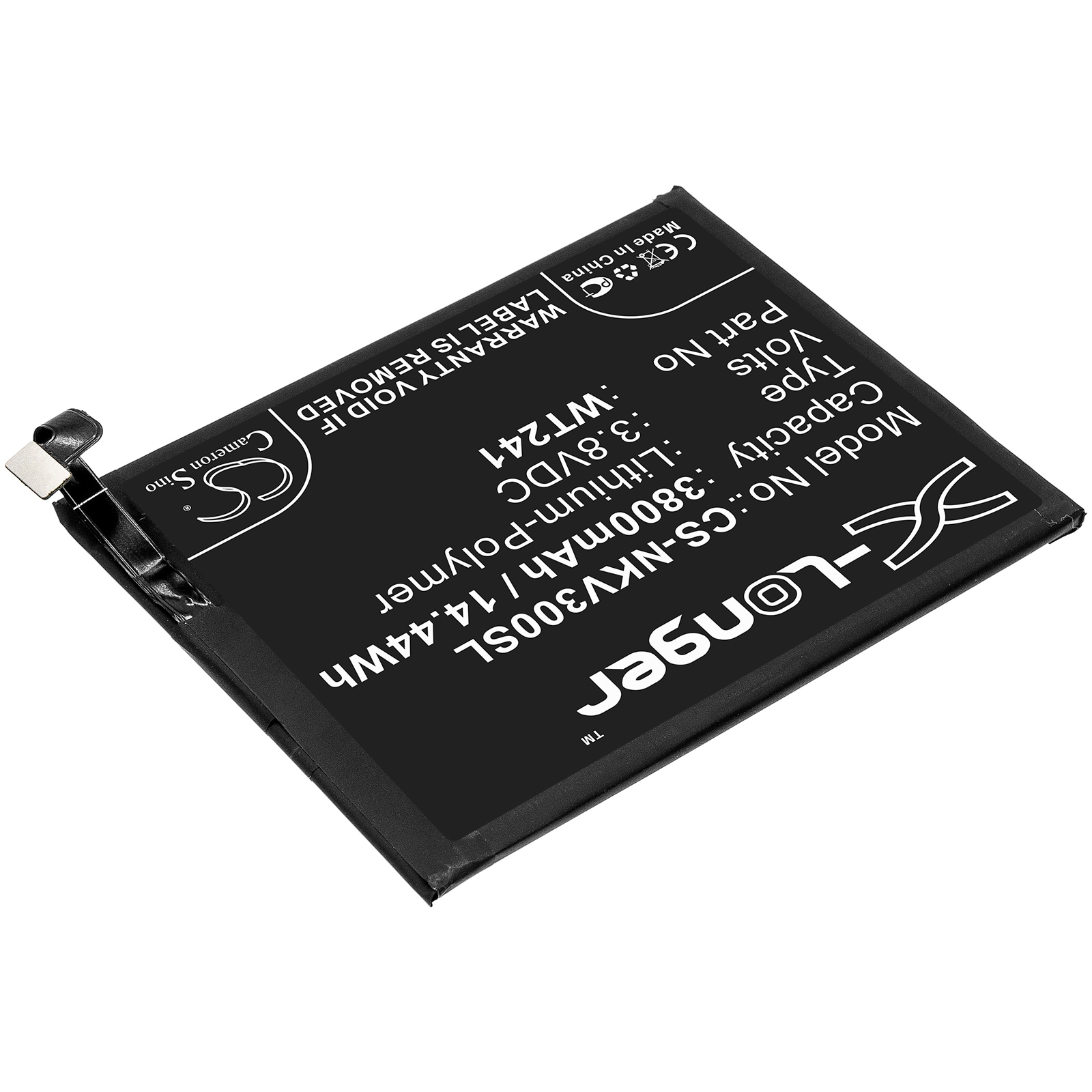 Batteri for SmartPhone, Mobil for Nokia 3 V, TA-1153