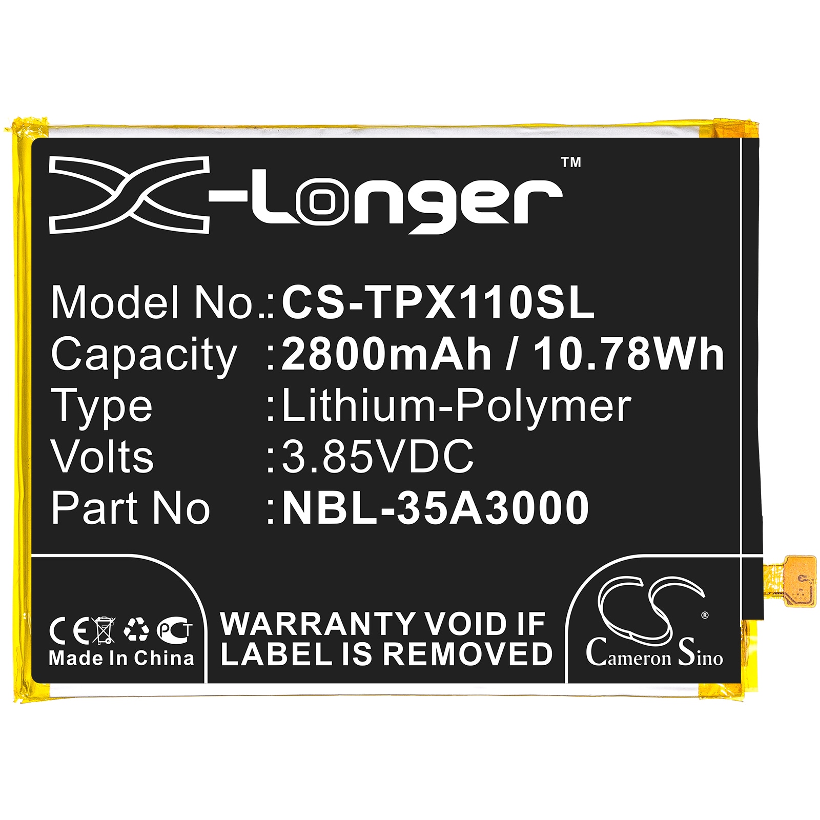 Batteri for SmartPhone, Mobil for Neffos X1 Max, X1 Max Dual SIM og andre.