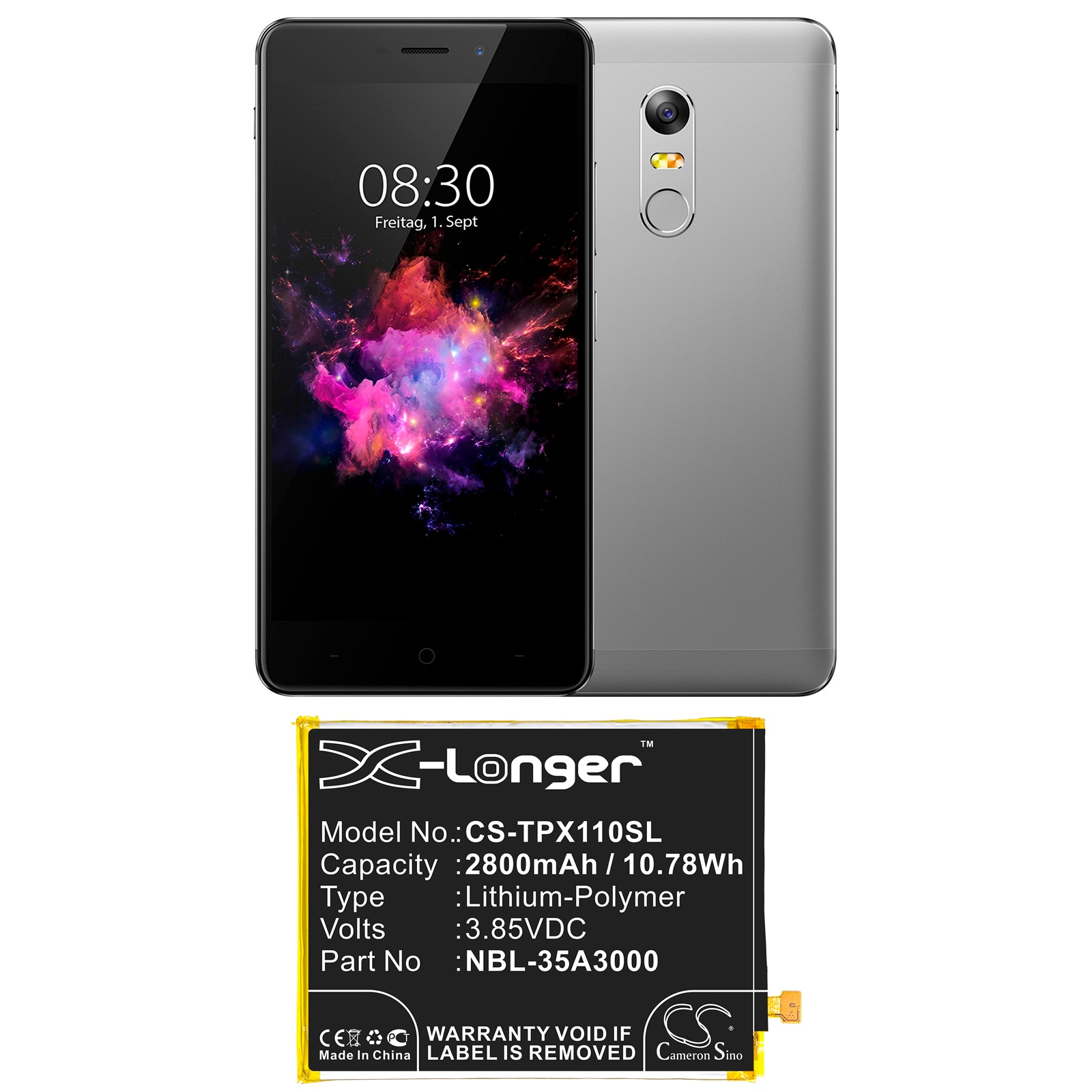 Batteri for SmartPhone, Mobil for Neffos X1 Max, X1 Max Dual SIM og andre.