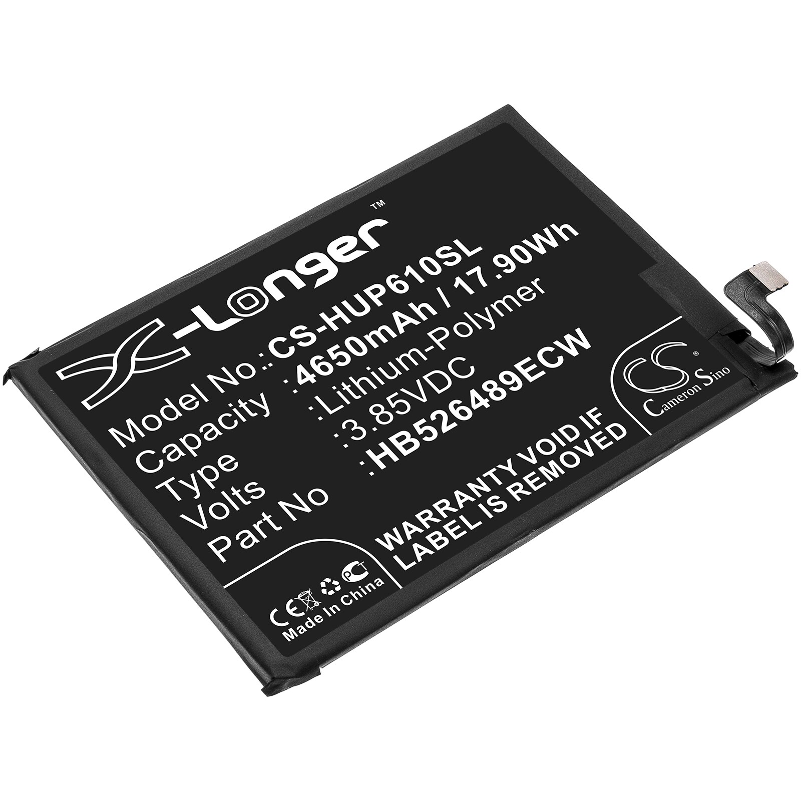 Batteri for SmartPhone, Mobil for Huawei Y6p, MED-LX9, MED-L29 og andre.