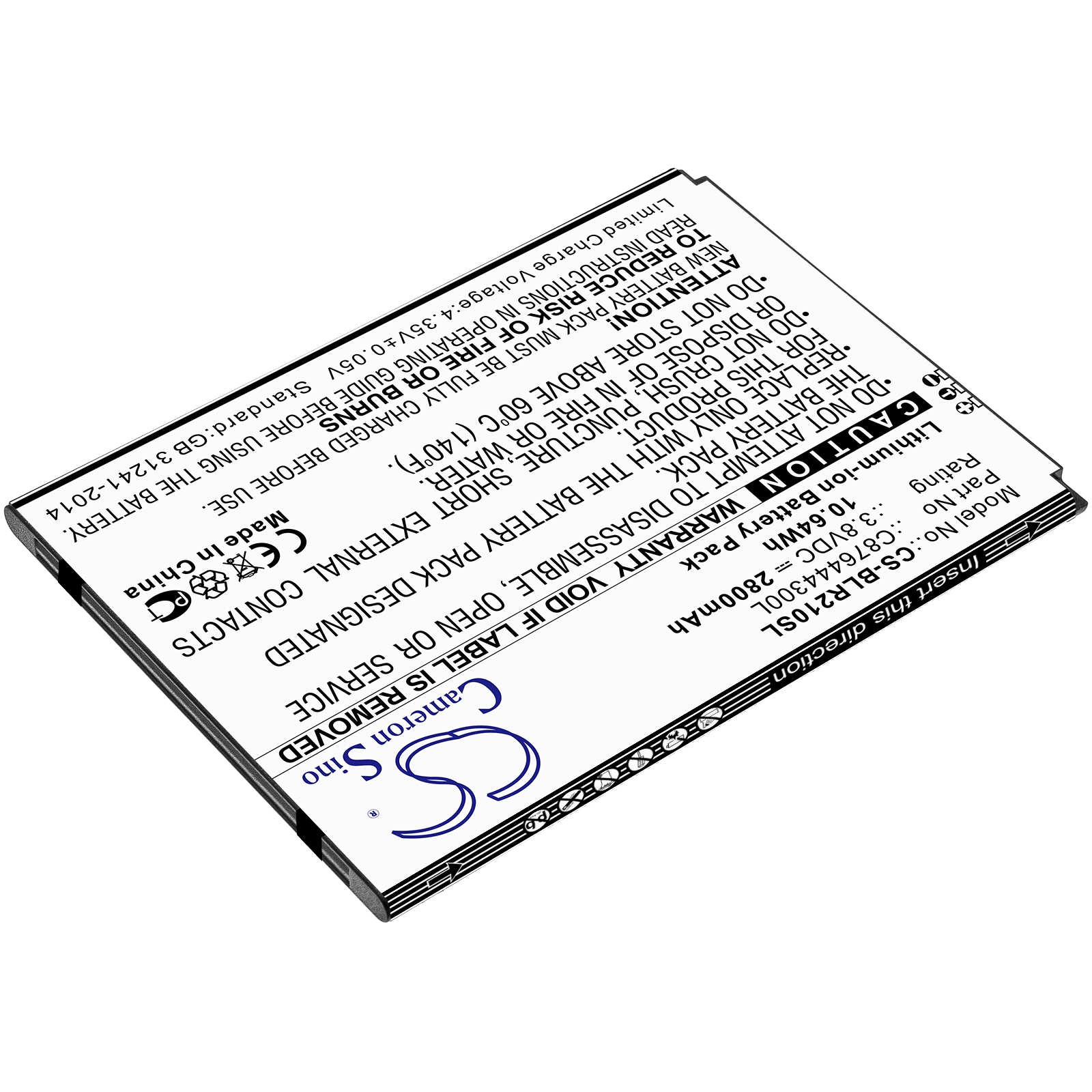 Batteri til smarttelefon, mobil for BLU R2 Plus, R210ww