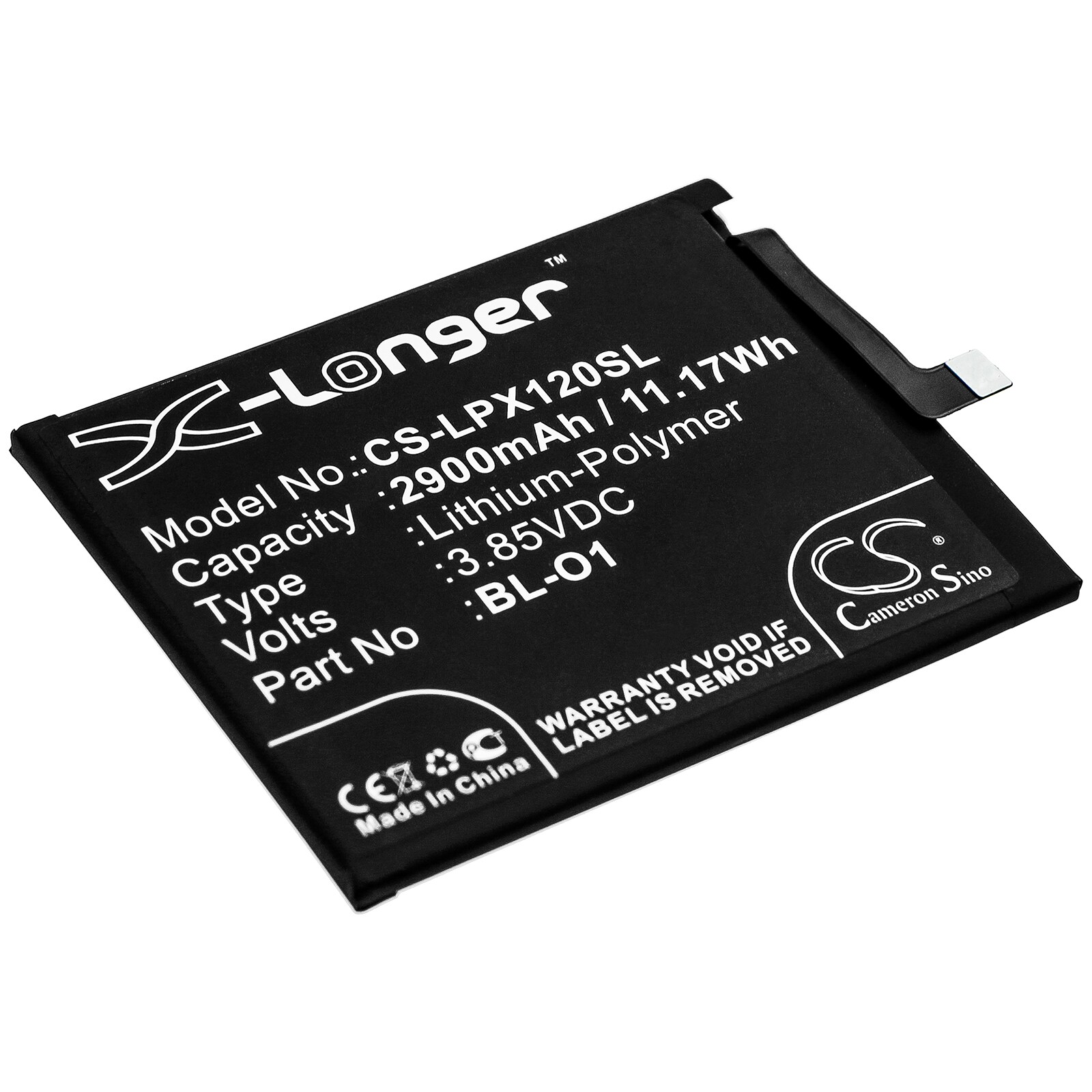 Batteri for SmartPhone, Mobil for LG K8+, K8 Plus, X120 Nova og andre.