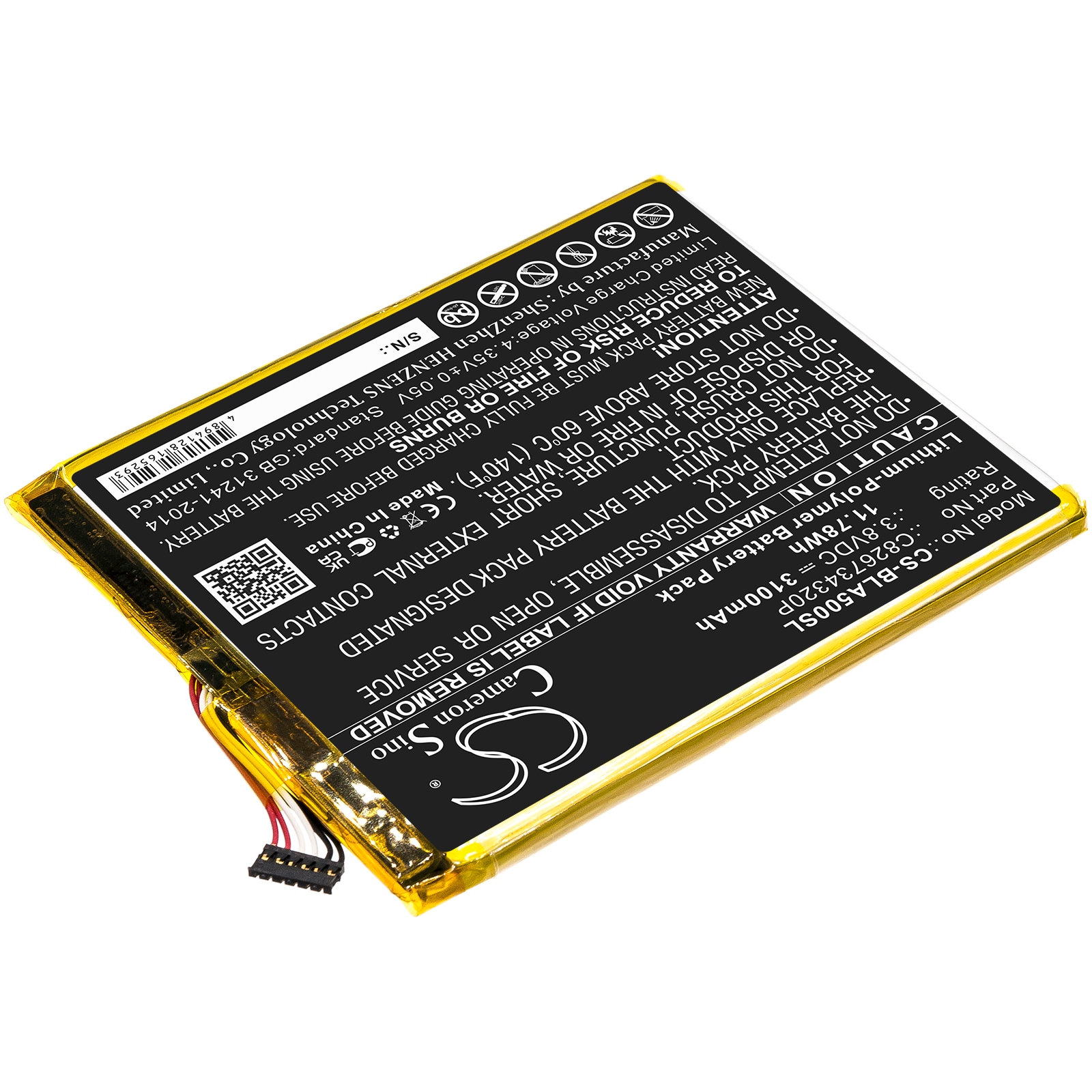 Batteri for SmartPhone, Mobil for BLU Advance A5 Plus LTE, A0031WW, Grand XL og andre.