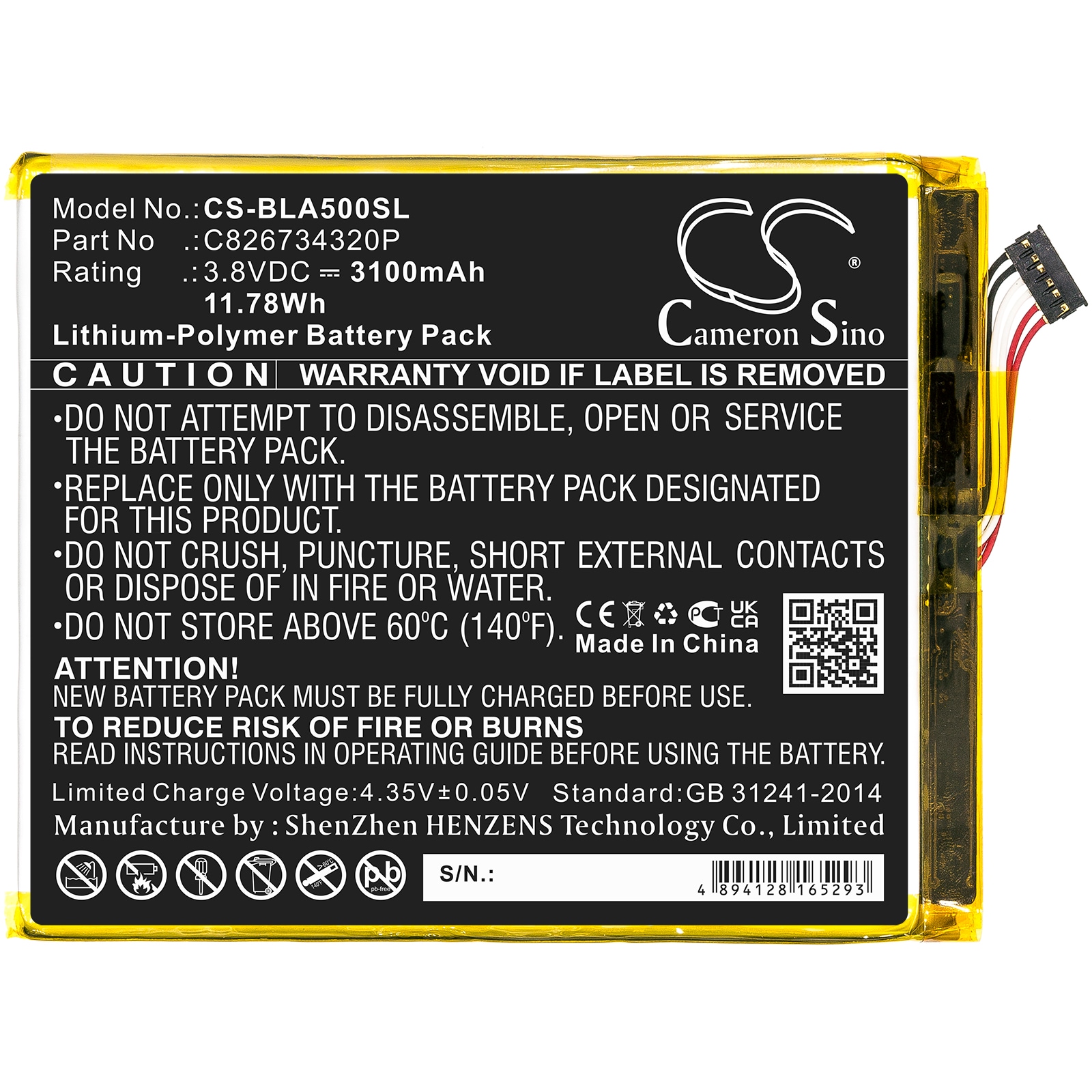 Batteri for SmartPhone, Mobil for BLU Advance A5 Plus LTE, A0031WW, Grand XL og andre.