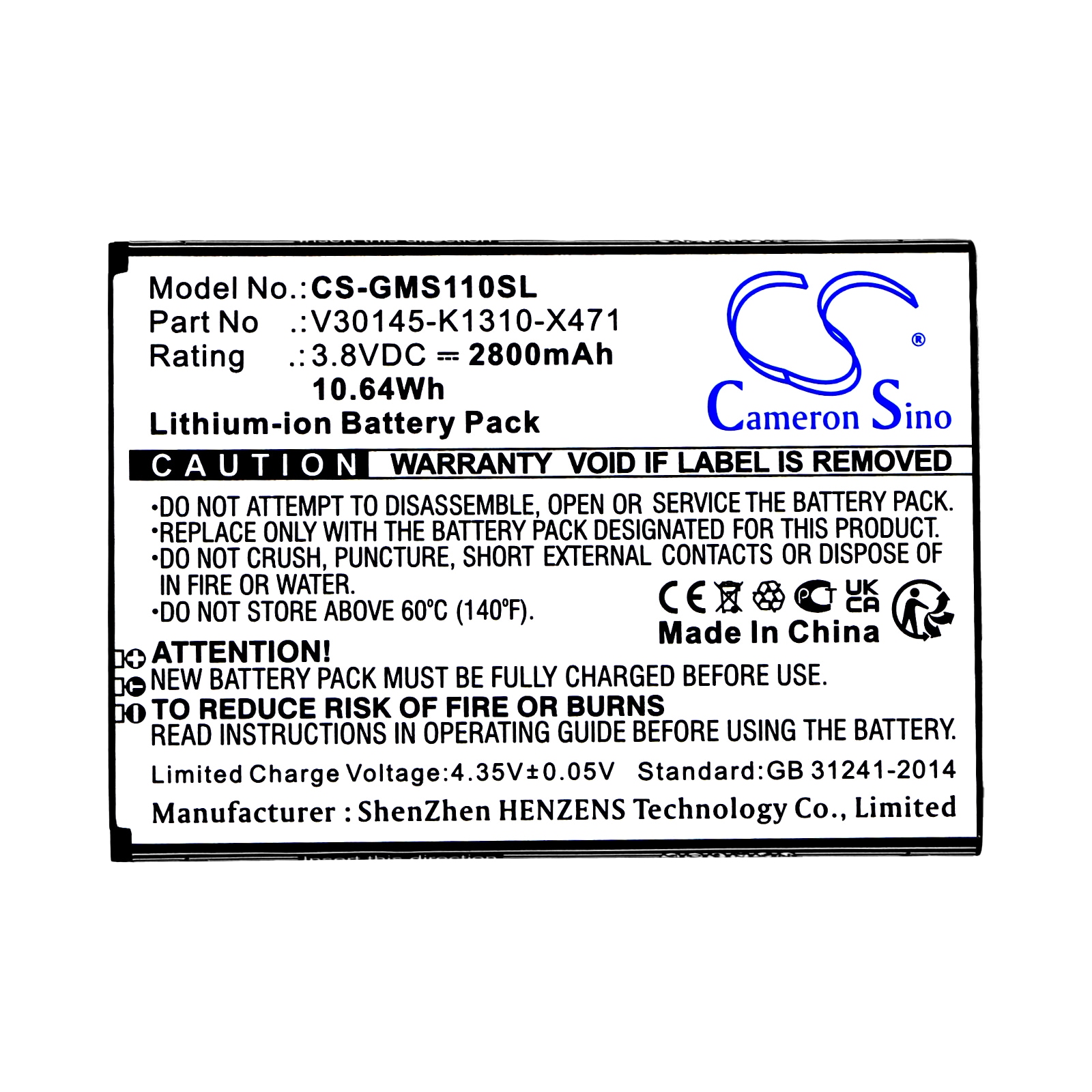 Batteri for SmartPhone, Mobil for Gigaset GS110