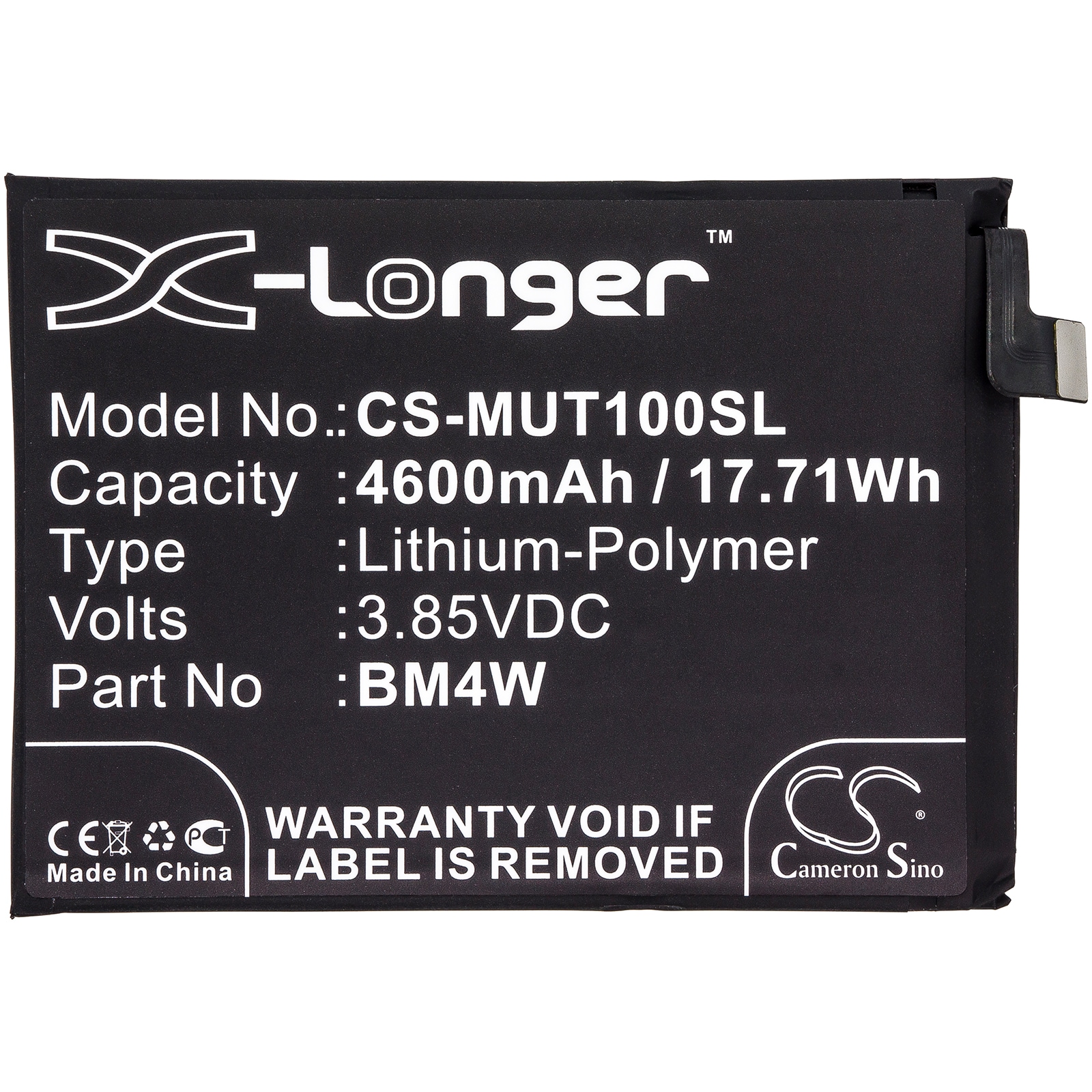 Batteri for SmartPhone, Mobil for Xiaomi MZB07Z0IN, Mi 10T Lite 5G, M2007J17G og andre.