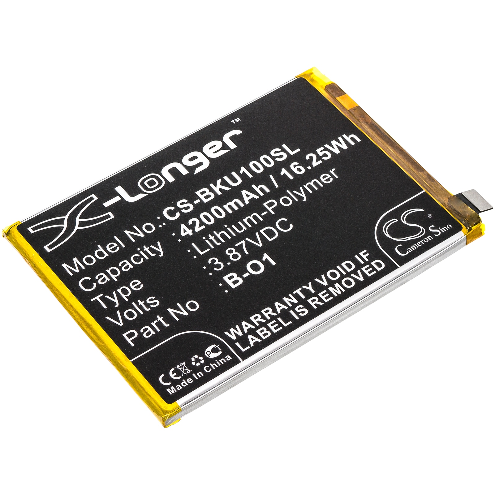 Batteri for smarttelefon, mobil for VIVO iQOO U1, V2023A, V2023