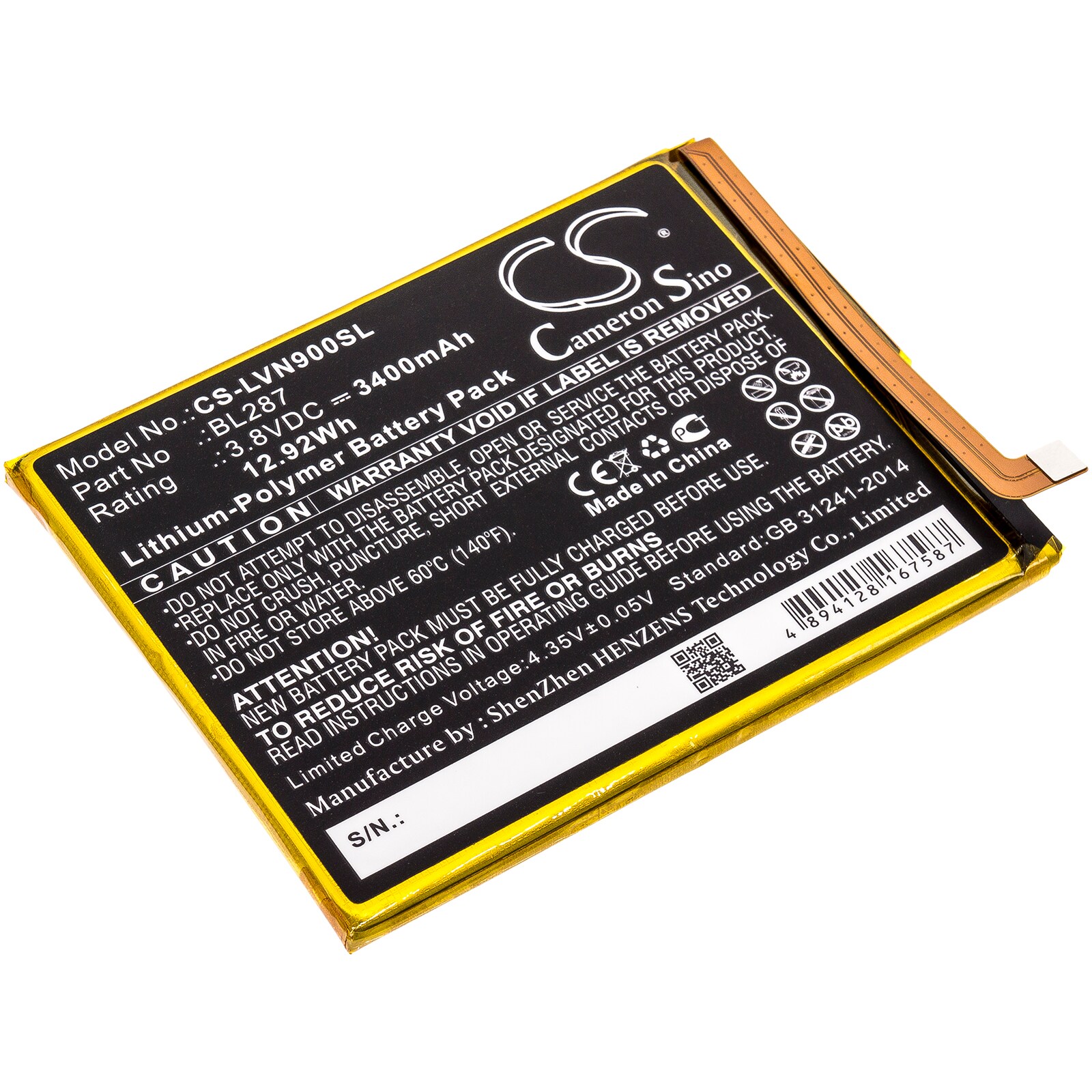 Batteri for SmartPhone, Mobil for Lenovo K9 Note