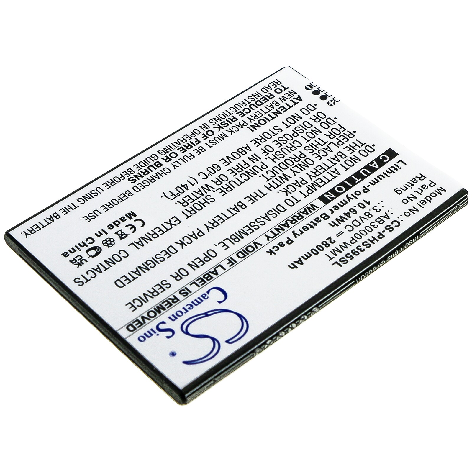 Batteri for SmartPhone, Mobil for Philips Xenium S395, CTS395