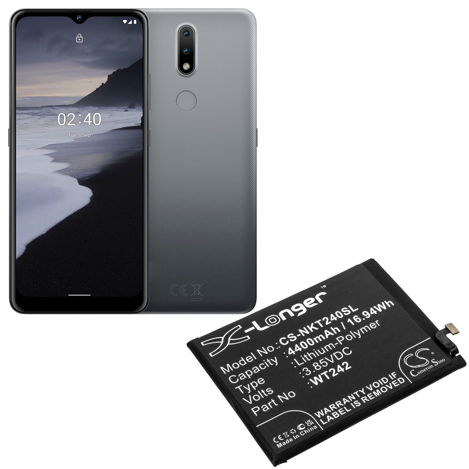Batteri for SmartPhone, Mobil for Nokia Nokia 2.4, TA-1277, TA-1275 etc.