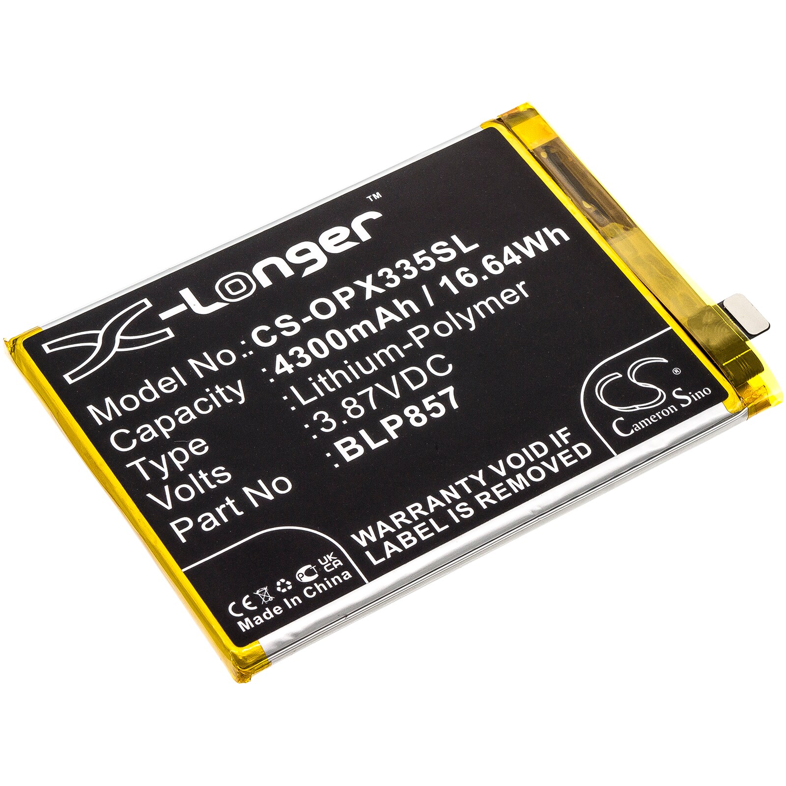 Batteri for SmartPhone, Mobil for OPPO Realme GT Neo, Realme GT Neo Flash 5G 2021 og andre.