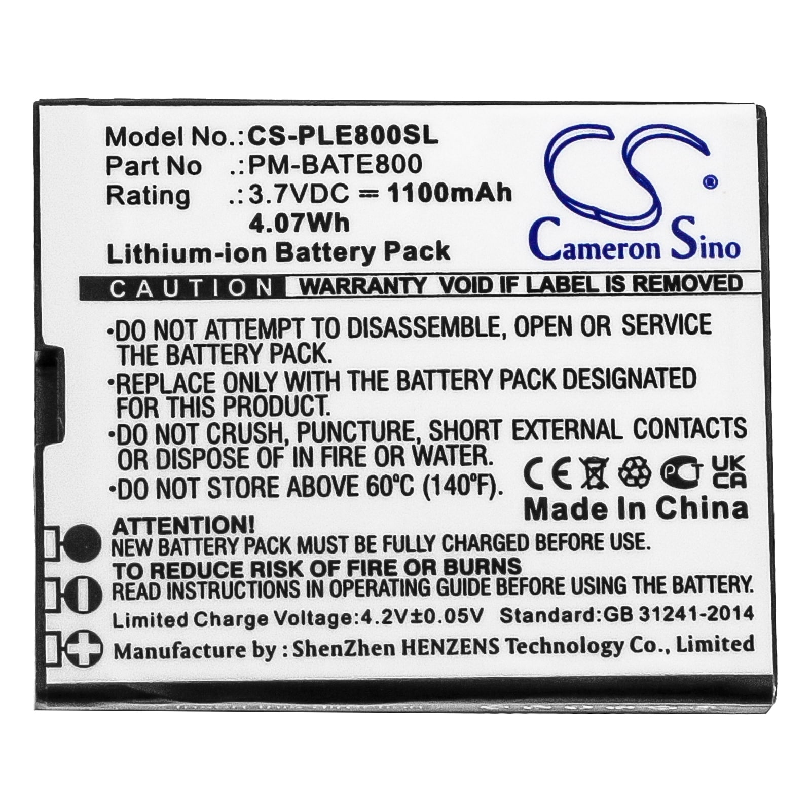 Batteri for SmartPhone, Mobil for Plum E800
