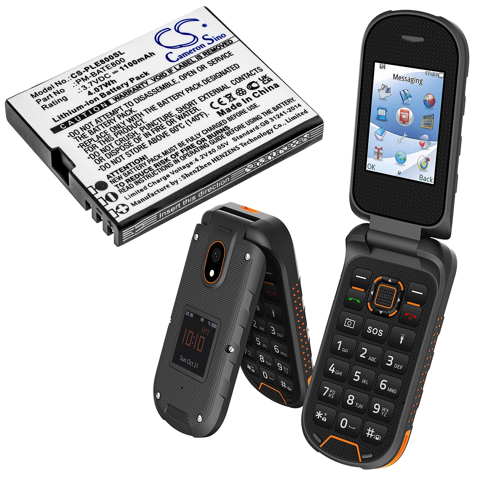 Batteri for SmartPhone, Mobil for Plum E800