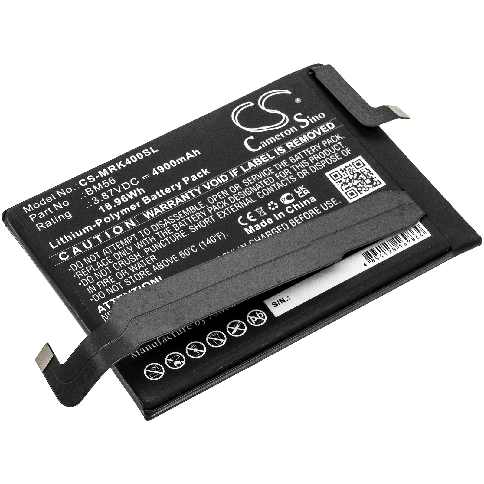 Batteri for smarttelefon, mobil for Poco F3 GT 5G, M2104K10I