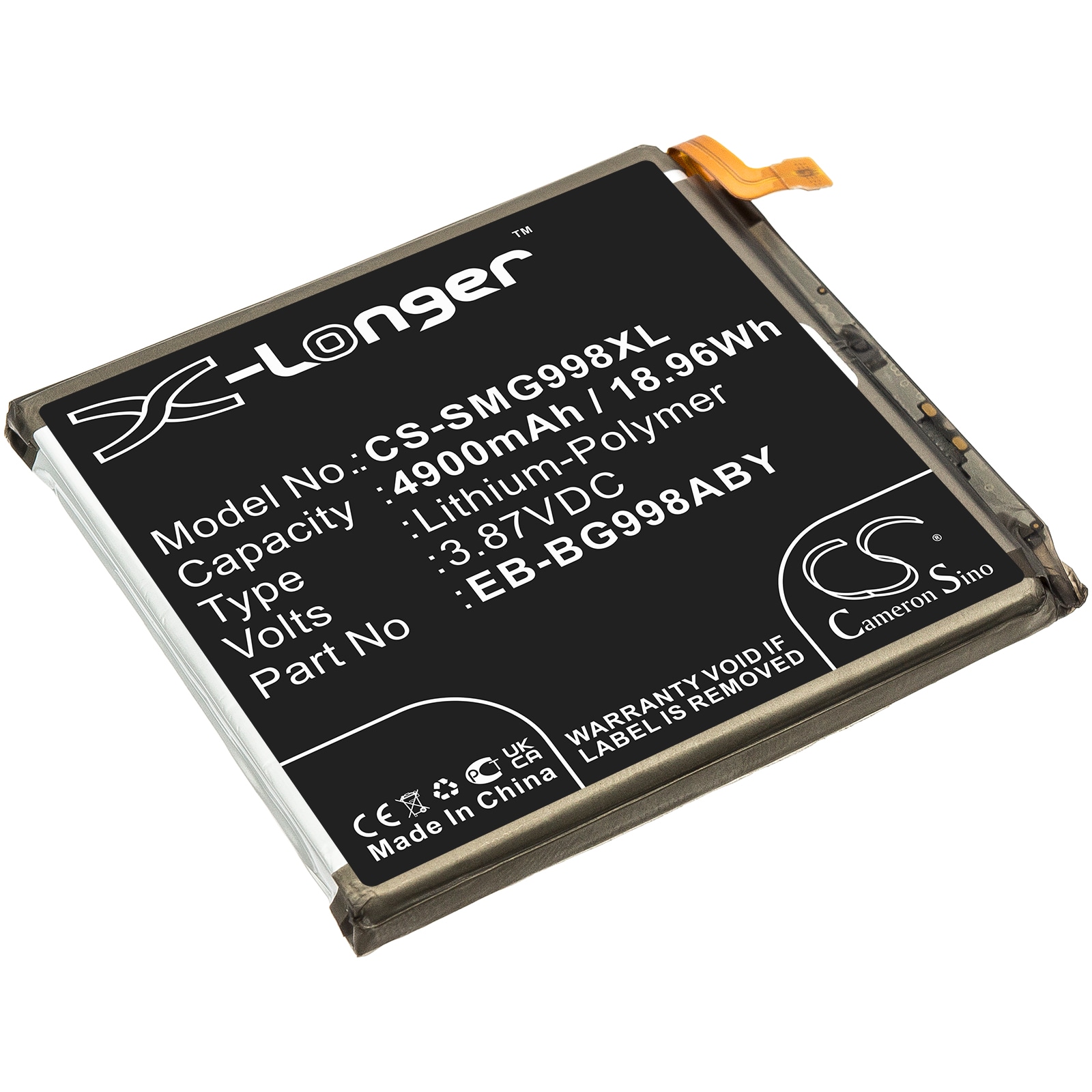 Batteri for SmartPhone, Mobil for Samsung Galaxy S21 Ultra, Galaxy S21 Ultra 5G og andre.
