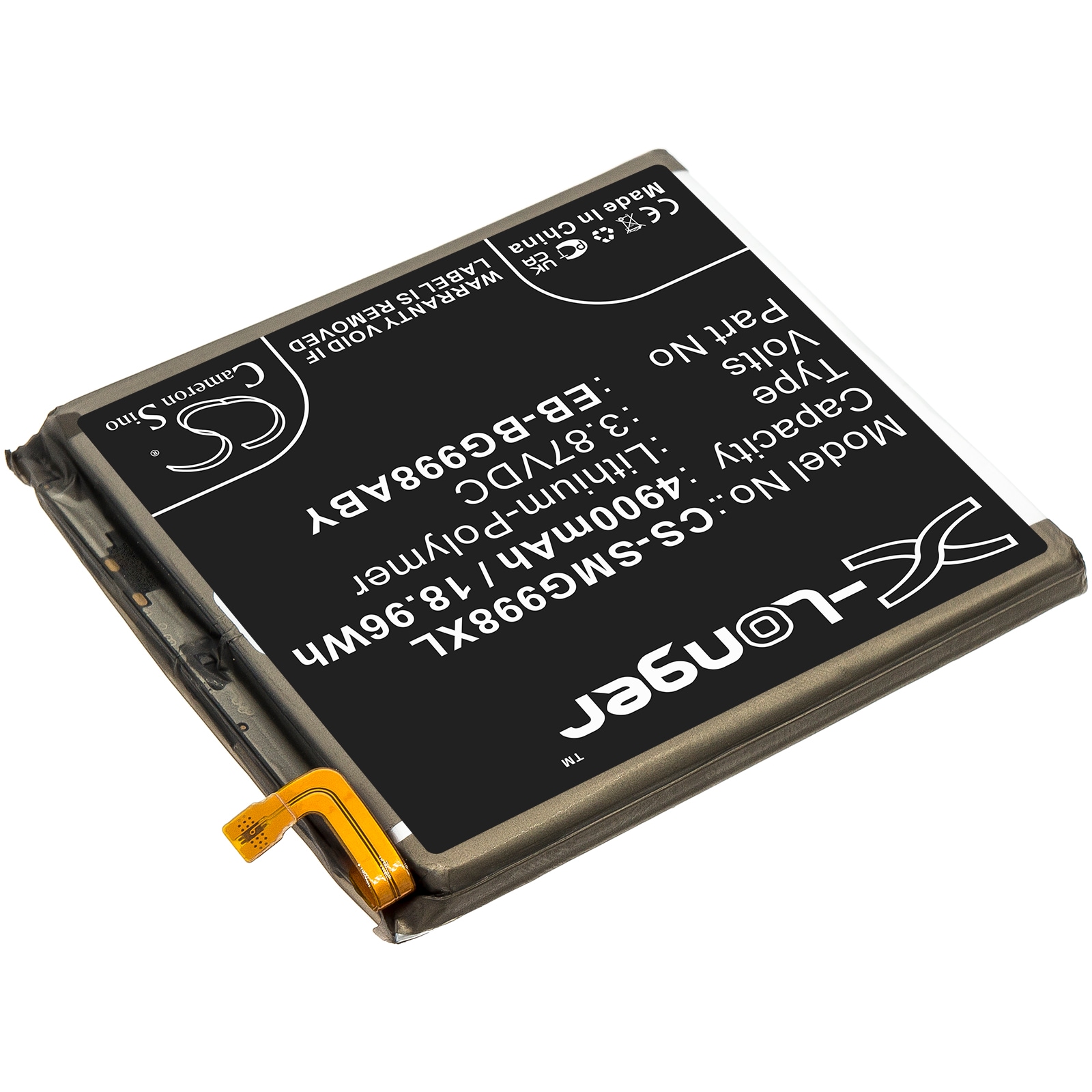 Batteri for SmartPhone, Mobil for Samsung Galaxy S21 Ultra, Galaxy S21 Ultra 5G og andre.