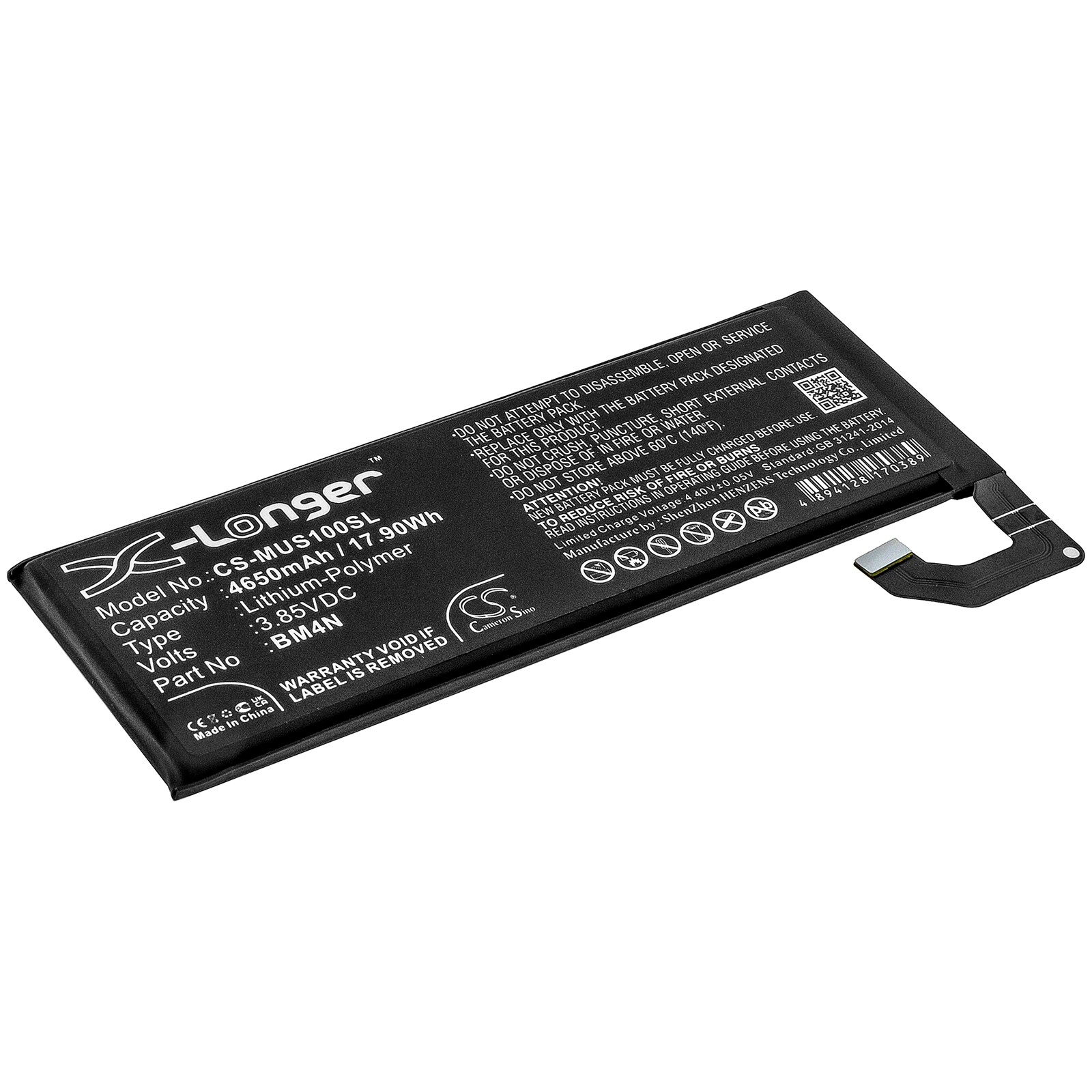 Batteri for SmartPhone, Mobil for Xiaomi Mi 10, Mi 10 5G, Mi 10S 5G og andre.