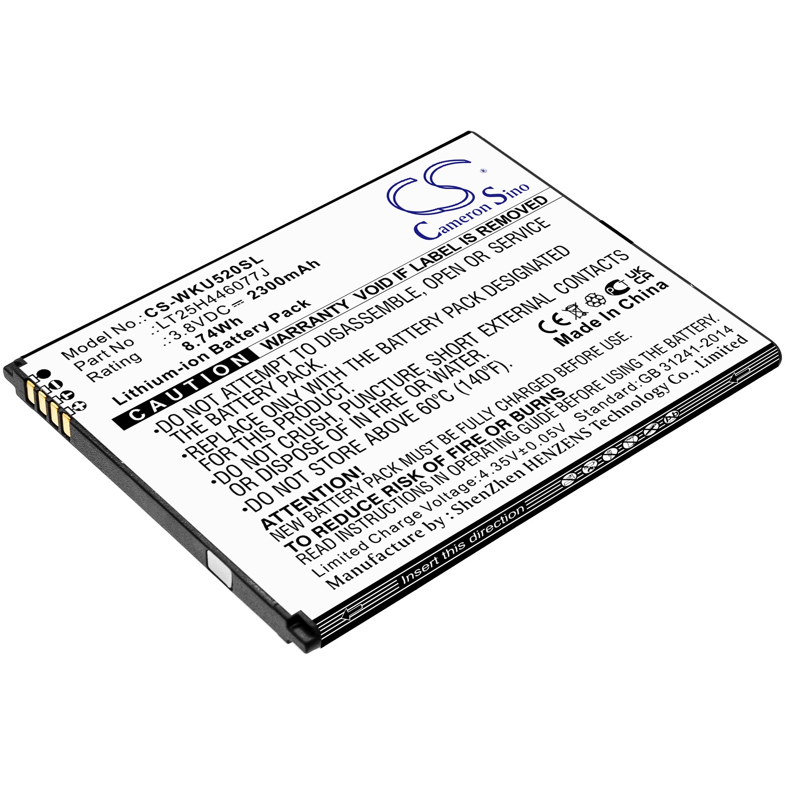 Batteri for SmartPhone, Mobil for Wiko RIDE 2, U520AS