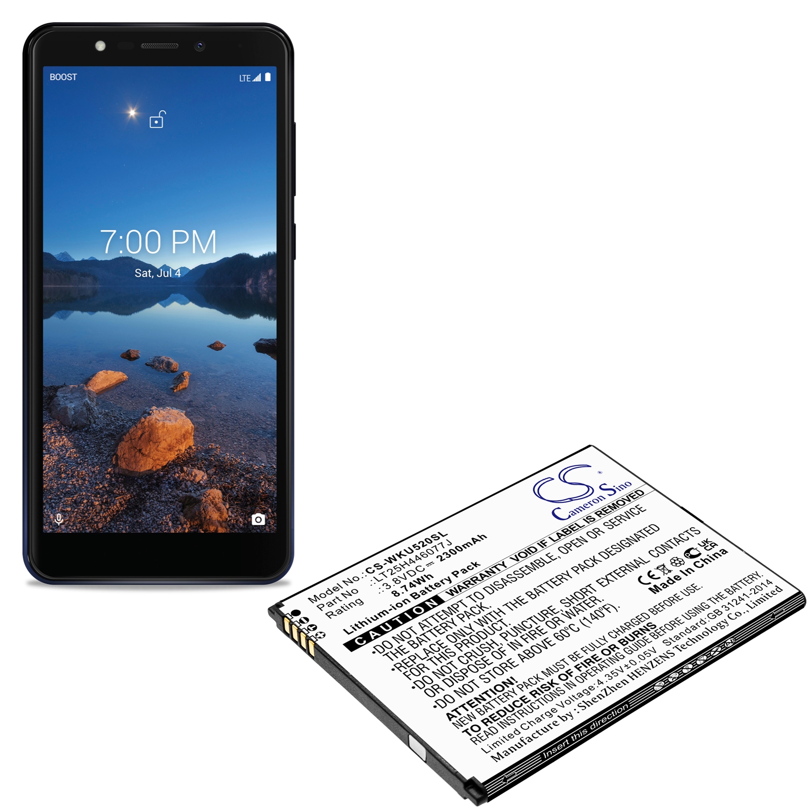 Batteri for SmartPhone, Mobil for Wiko RIDE 2, U520AS