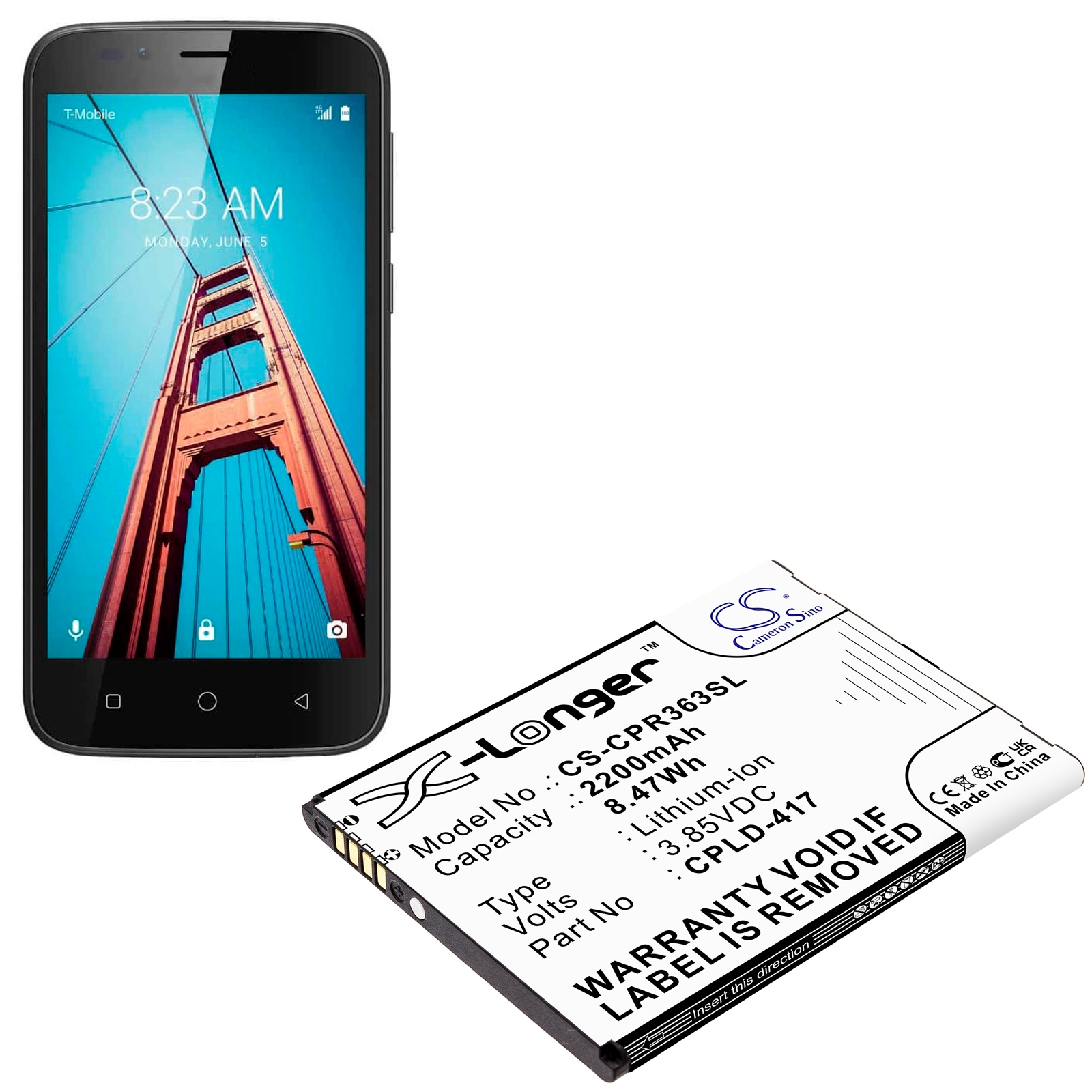Batteri for SmartPhone, Mobil for Coolpad Defiant, BTR3635A