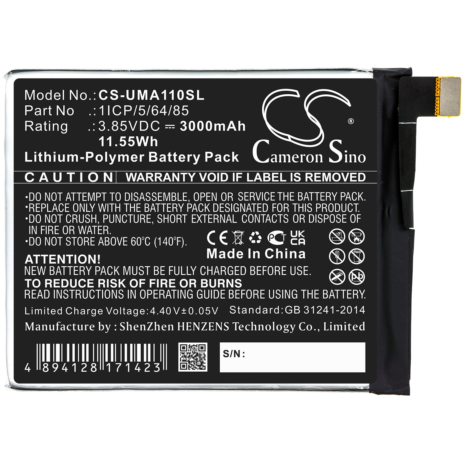 Batteri for SmartPhone, Mobil for UMI UMIDIGI A1 Pro