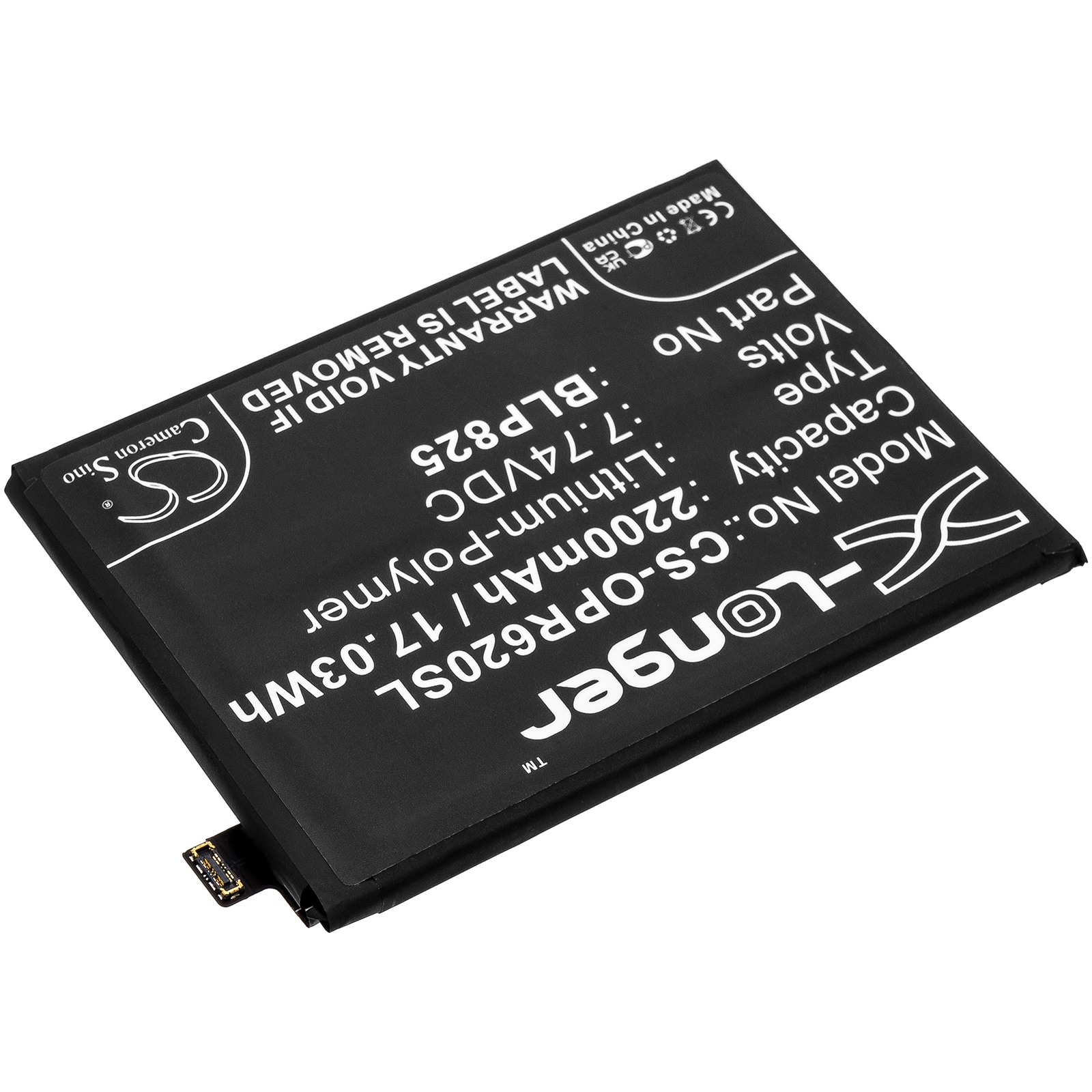 Batteri for smarttelefon, mobil for OPPO Reno6 Pro, Reno5 Pro+