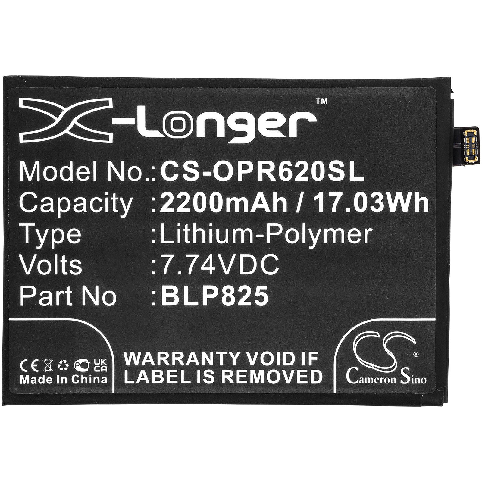 Batteri for smarttelefon, mobil for OPPO Reno6 Pro, Reno5 Pro+