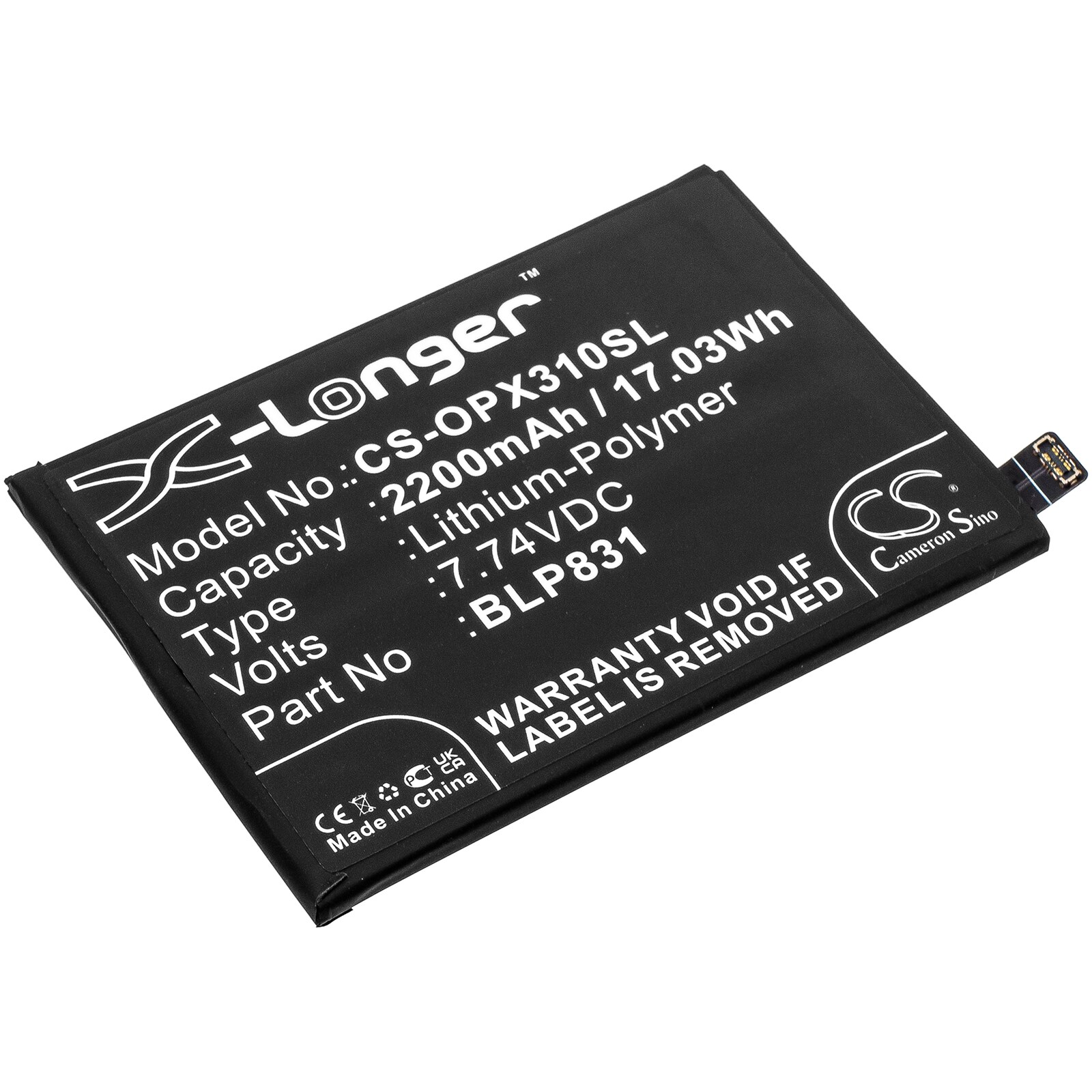 Batteri for SmartPhone, Mobil for OPPO Find X3 Pro, PEEM00, CPH2173 og andre.