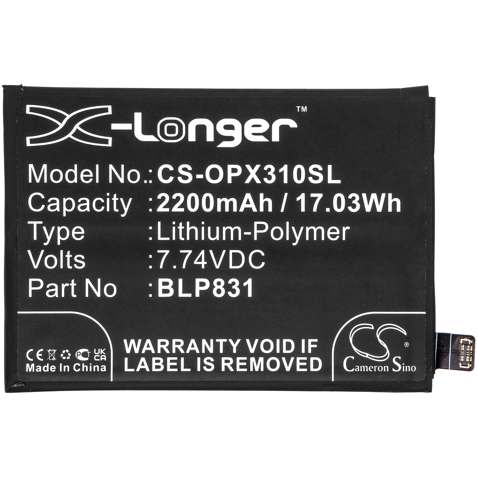 Batteri for SmartPhone, Mobil for OPPO Find X3 Pro, PEEM00, CPH2173 og andre.