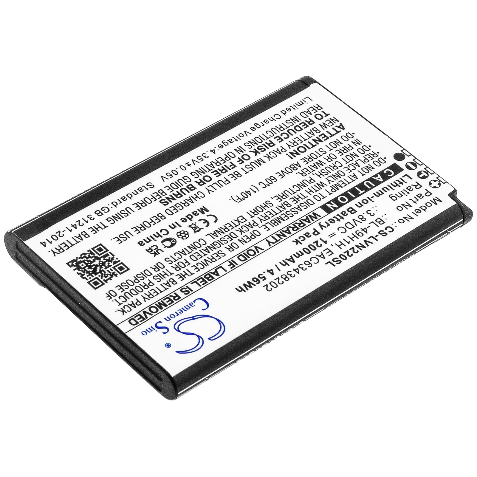 Batteri for SmartPhone, Mobil for $ 0000016n VN220, UN220, Exalt LTE 4G og andre.
