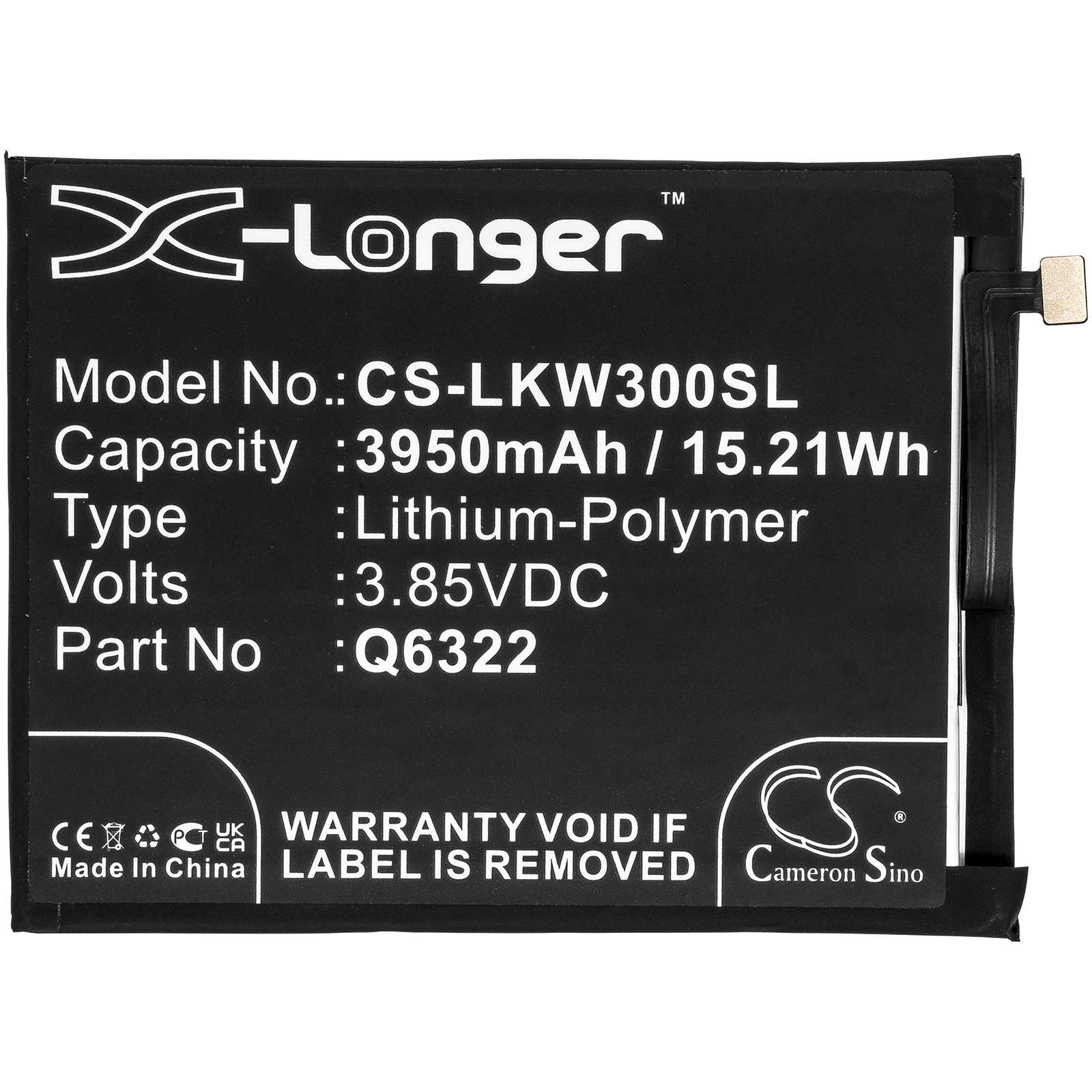 Batteri for SmartPhone, Mobil for LG W30