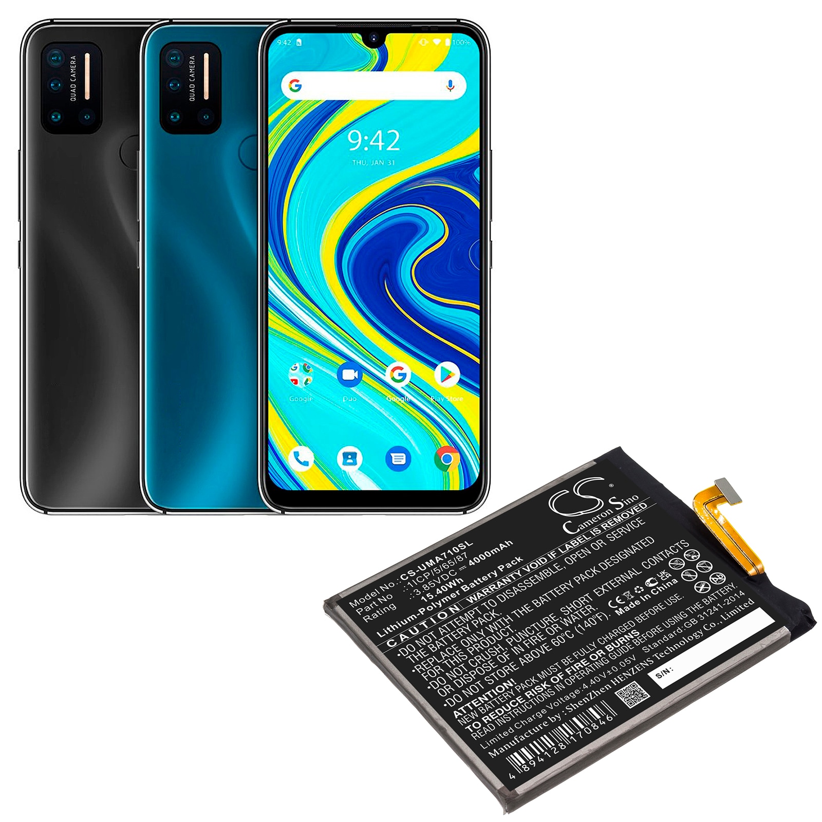 Batteri for SmartPhone, Mobil for UMI UMIDIGI A7 Pro