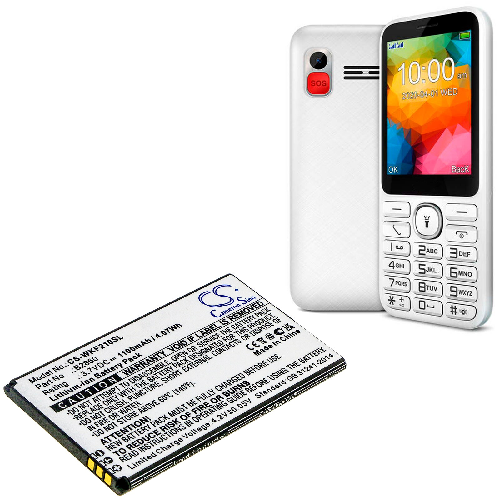 Batteri for SmartPhone, Mobil for Wiko F200