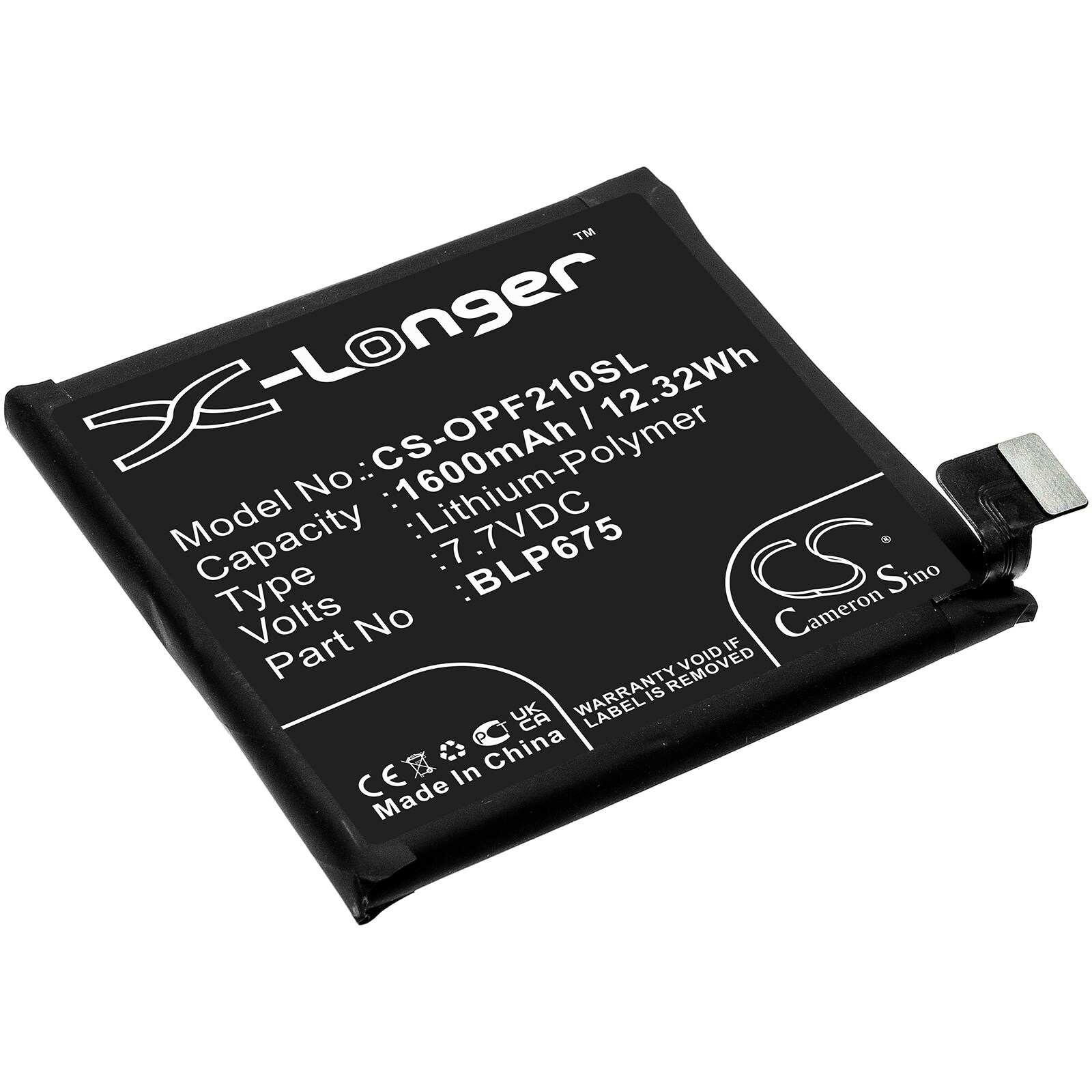 Batteri for SmartPhone, Mobil for OPPO Find X Automobili Lamborghini Edition og andre.