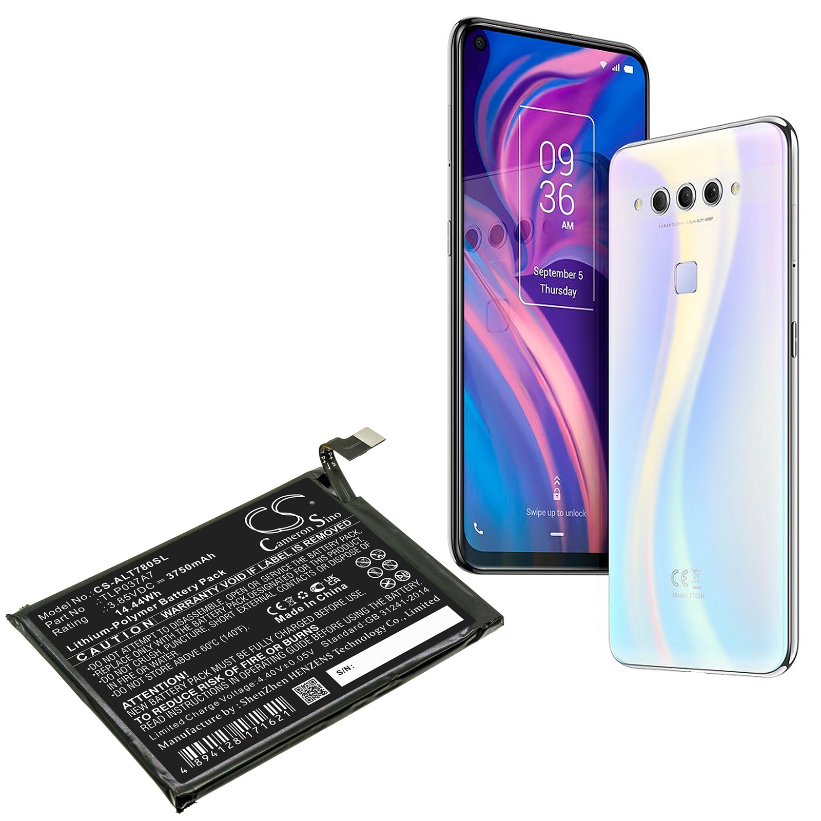 Batteri for SmartPhone, Mobil for Alcatel Plex, T780H