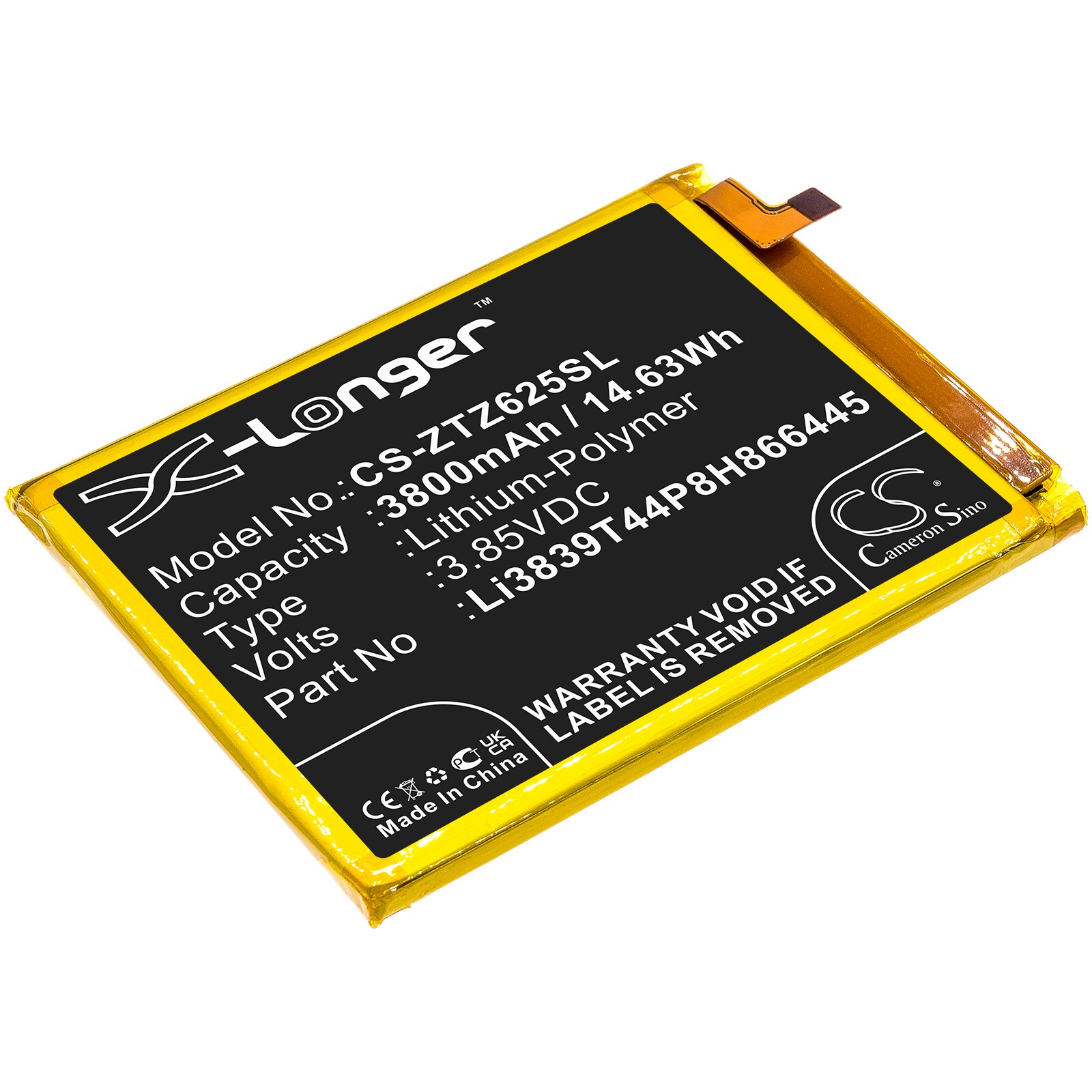 Batteri for smarttelefon, mobil for ZTE Blade 11 Prime 2020, Z6251VS