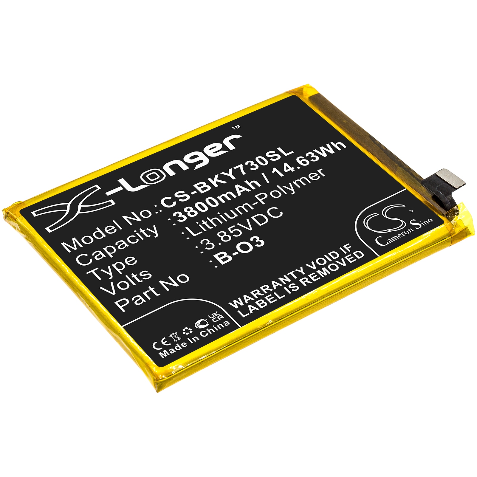 Batteri for SmartPhone, Mobil for VIVO Y73s 5G 2020, V2031A, S7e og andre.