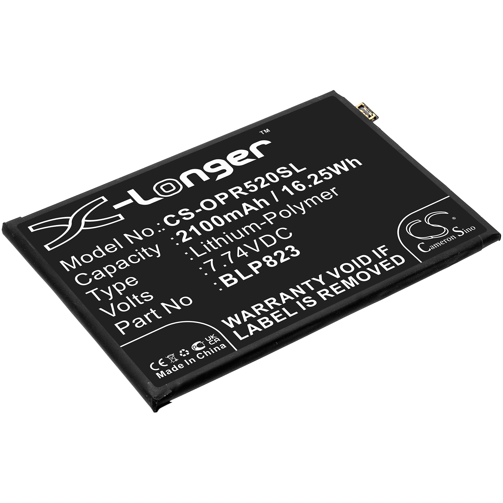 Batteri for SmartPhone, Mobil for OPPO Reno5 Pro, Reno5 Pro 5G, CPH2201 og andre.