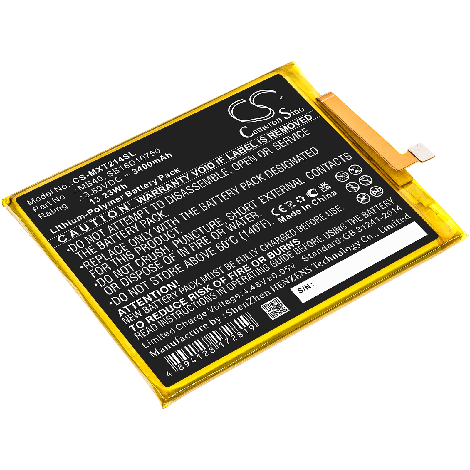 Batteri for SmartPhone, mobil for Motorola Moto Edge 20 5G, Edge 20 5G 2021, XT2143 og andre.
