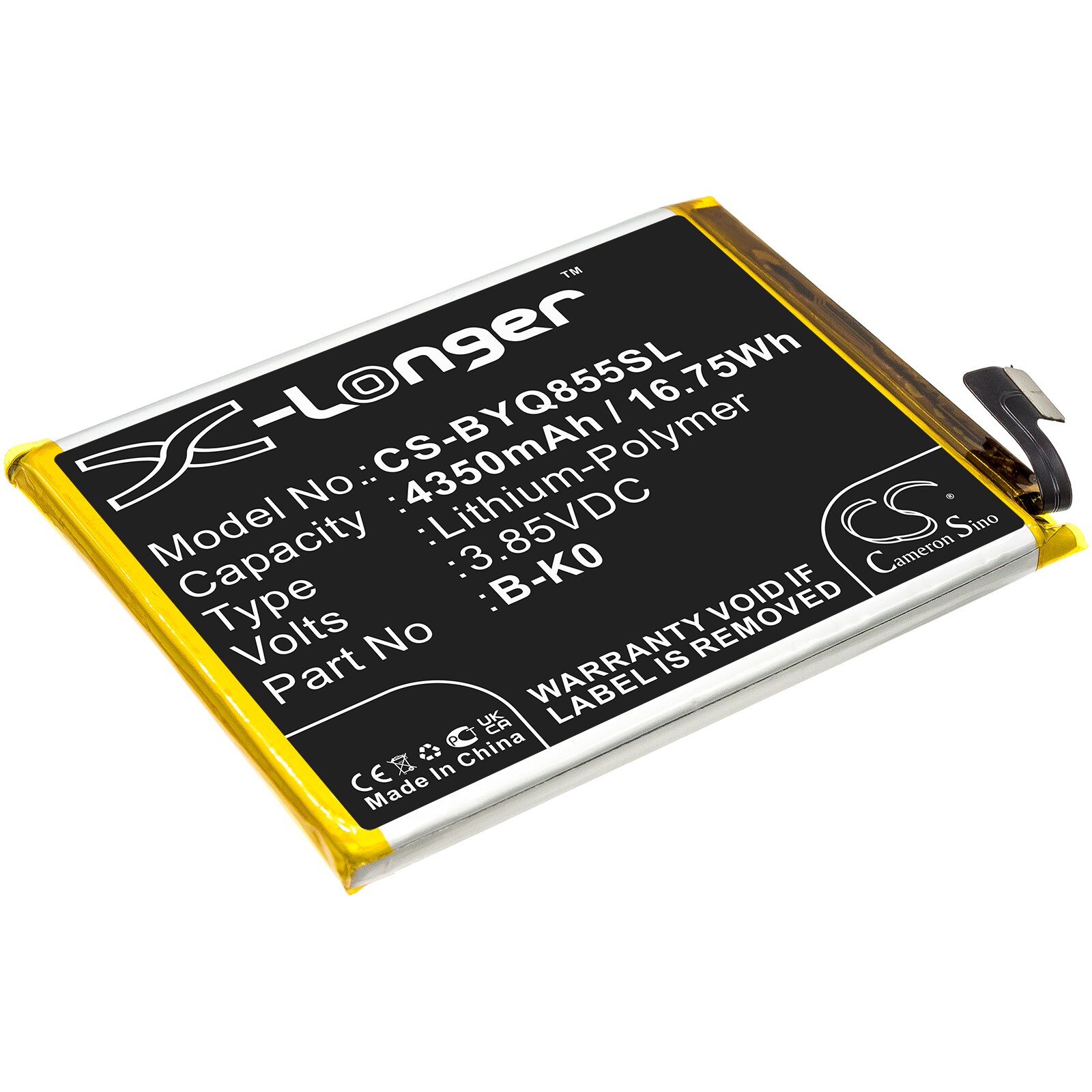 Batteri til smarttelefon, mobil for VIVO iQOO Neo 855, V1936, V1936A