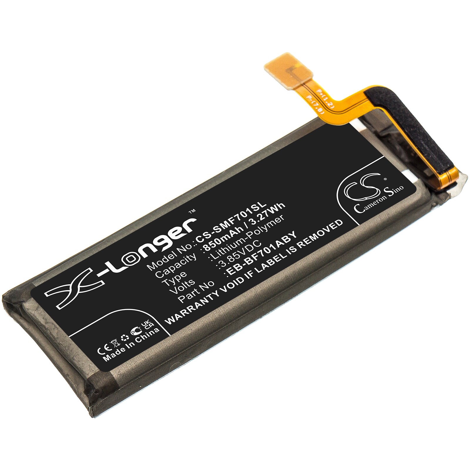 Batteri for SmartPhone, Mobil for Samsung Galaxy Z Flip, SM-F7000, SM-F700W/DS og andre.